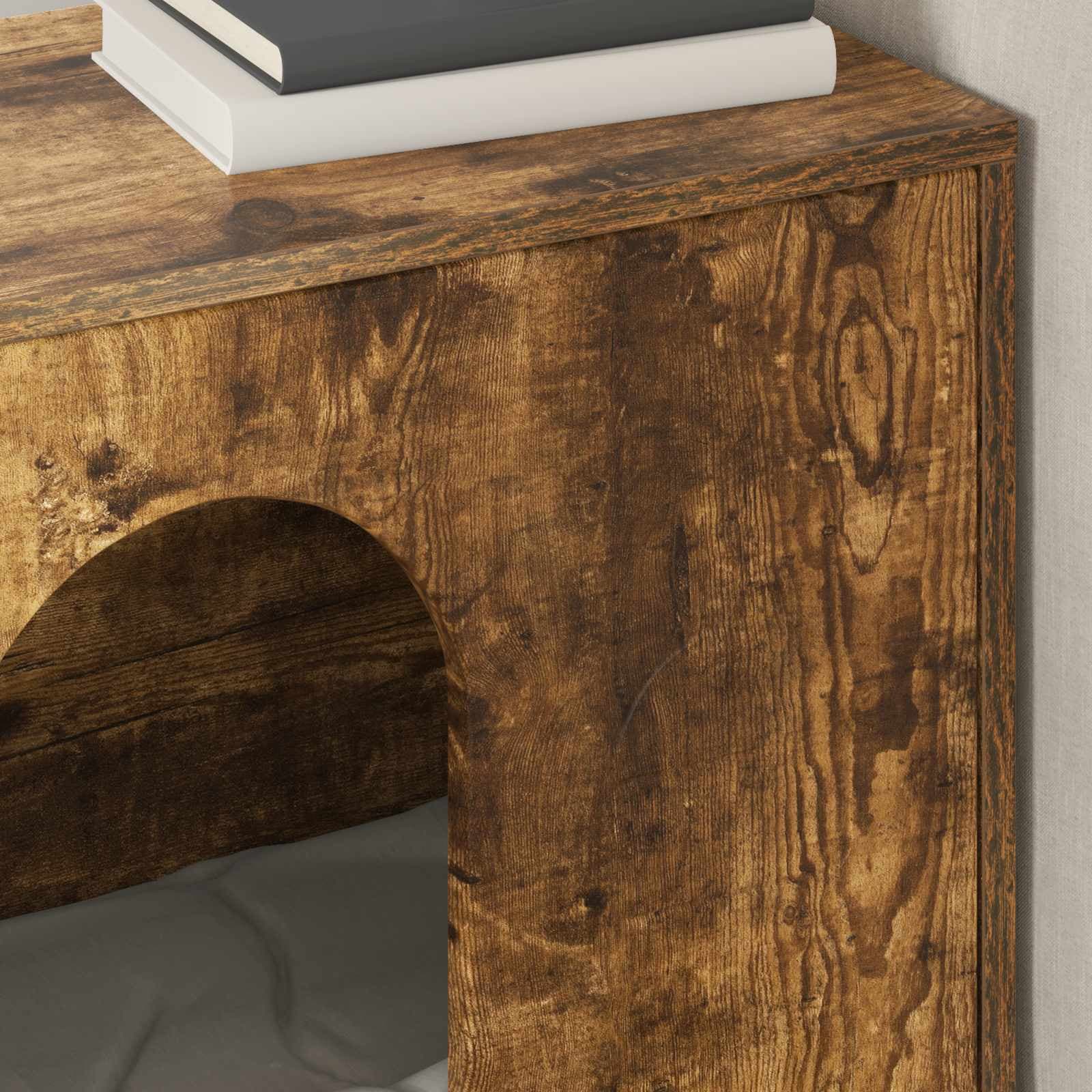 Casa per Gatti Rovere fumé 51 x 30 x 52 cm Legno ingegnerizzato — miniatura 4 di 10