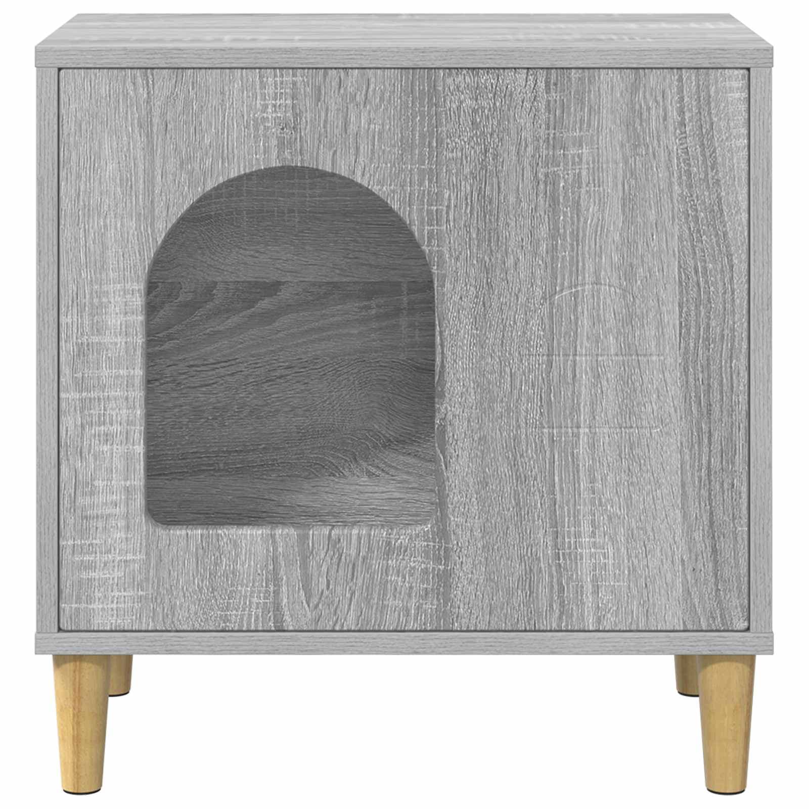 Casa per Gatti Grigio Sonoma 51 x 30 x 52 cm — miniatura 5 di 10