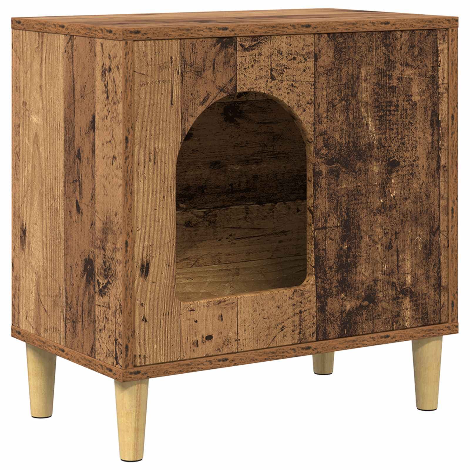 Casa per Gatti Legno vecchio 51 x 30 x 52 cm — foto 2 di 10