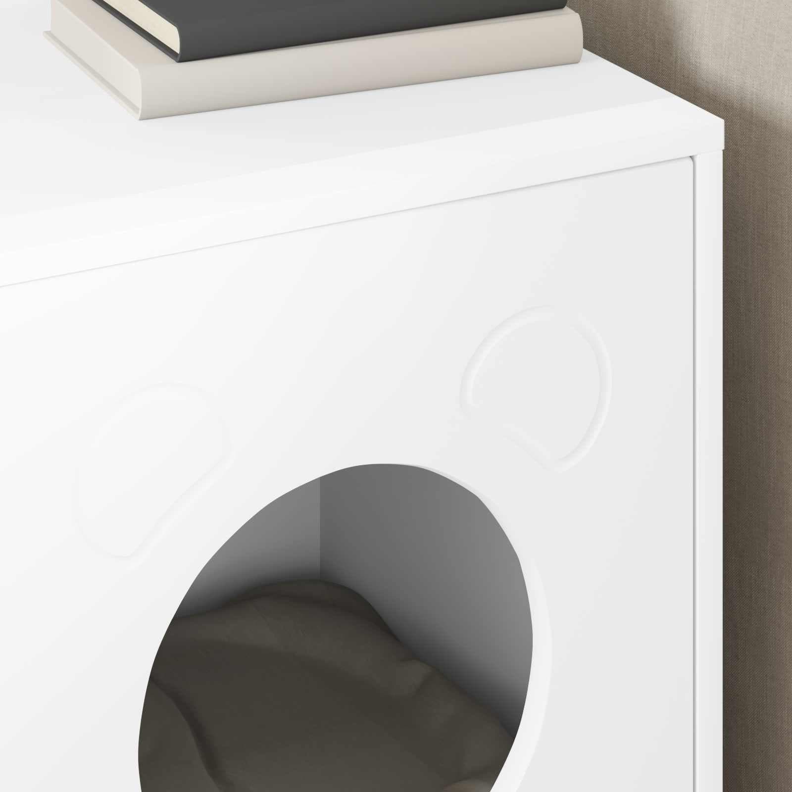 Casa per Gatti Bianco 42,5 x 40 x 53 cm Legno ingegnerizzato — miniatura 4 di 10