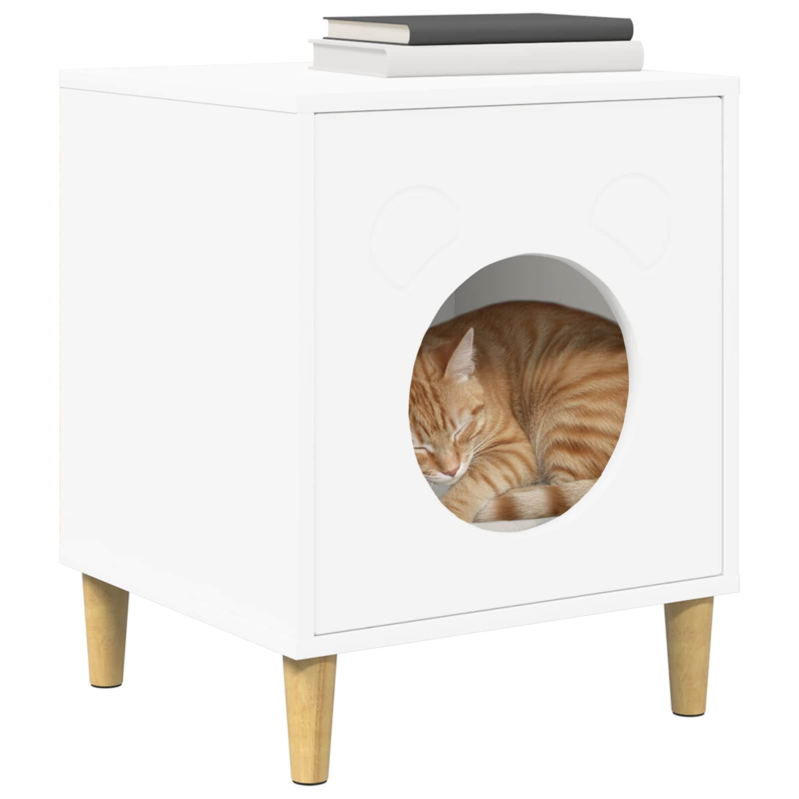 Casa per Gatti Bianco 42,5 x 40 x 53 cm Legno ingegnerizzato — miniatura 3 di 10