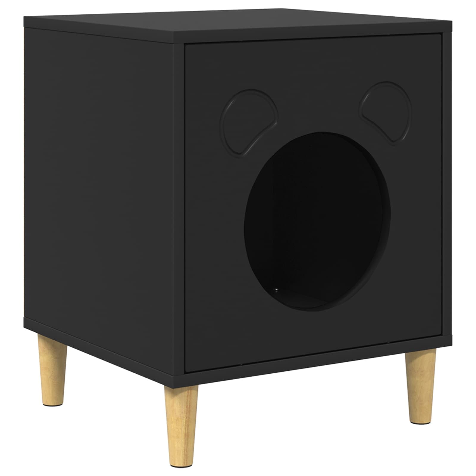 Casa per Gatti Nero 42,5 x 40 x 53 cm Legno ingegnerizzato — foto 2 di 10