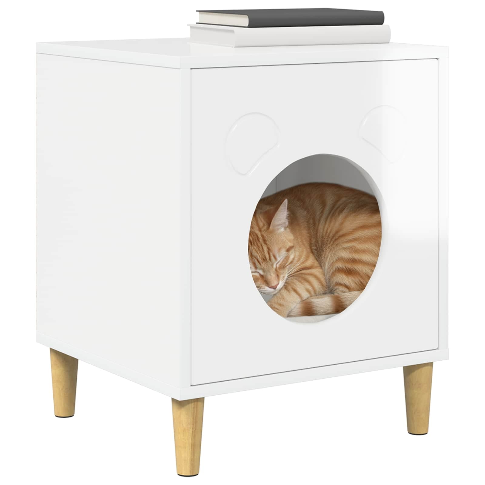 Casa per Gatti Bianco Lucido 42,5 x 40 x 53 cm — foto 3 di 10