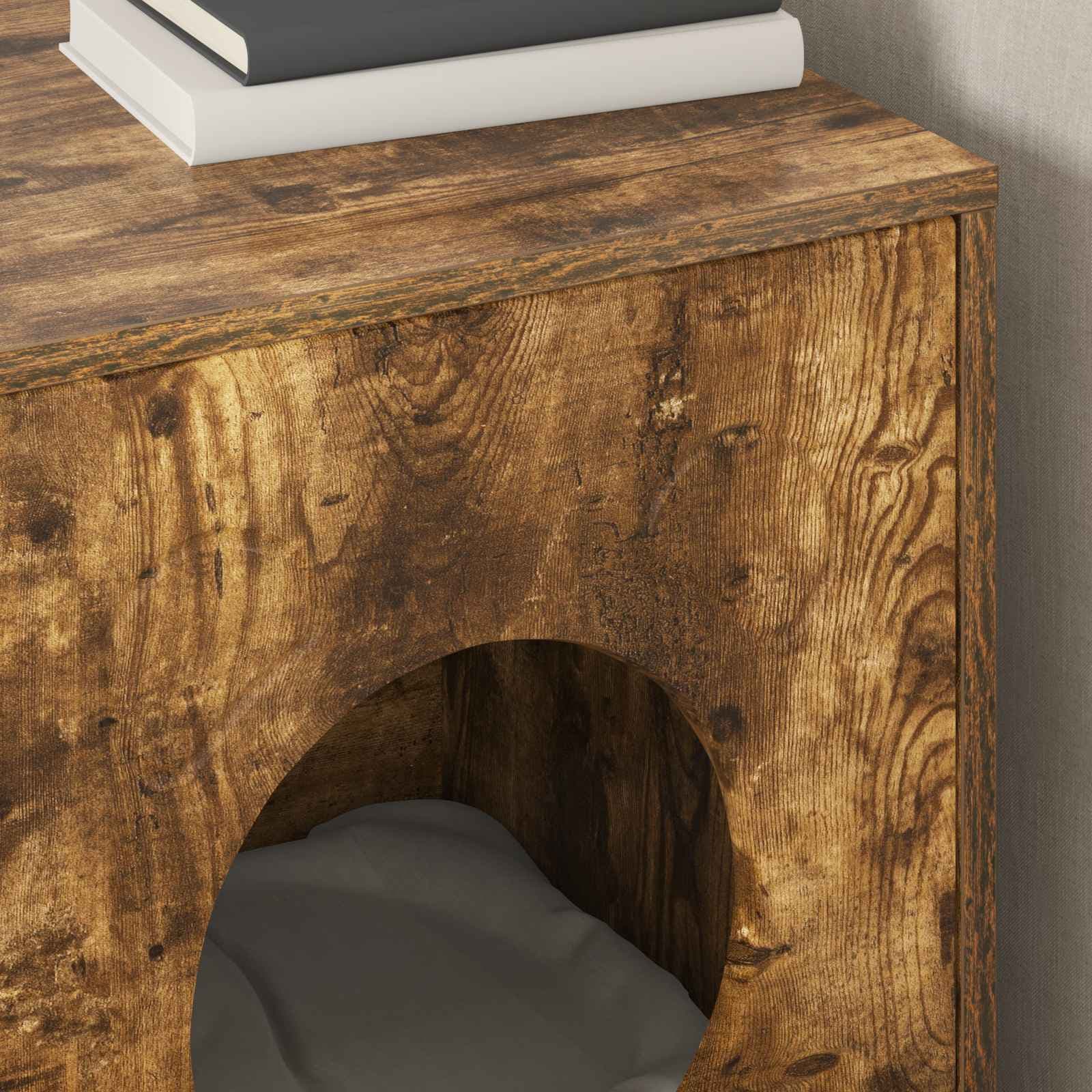 Casa per Gatti Rovere Fumo 42,5 x 40 x 53 cm — miniatura 4 di 10
