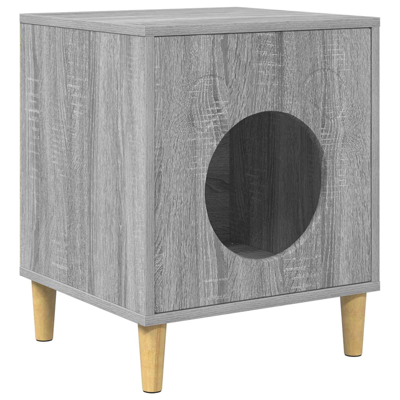 Casa per Gatti Sonoma grigio 42,5 x 40 x 53 cm — miniatura 2 di 10