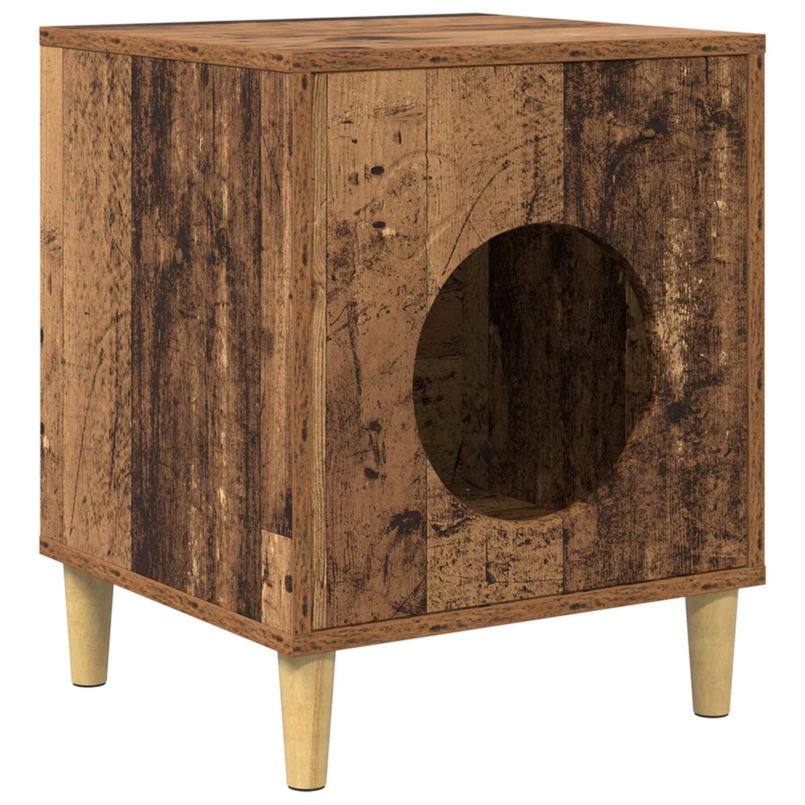 Casa per Gatti Legno antico 42,5 x 40 x 53 cm — foto 2 di 10