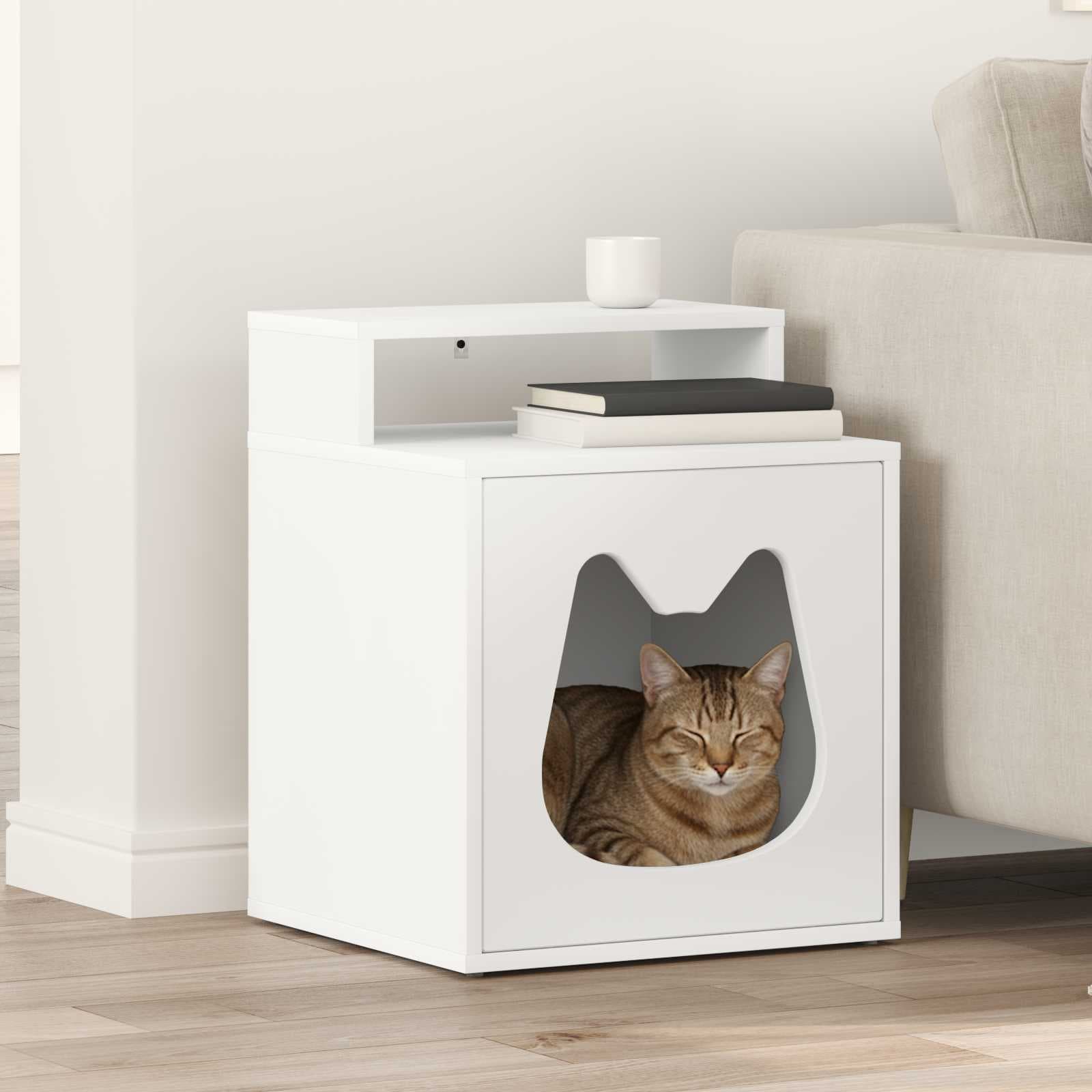 Casa per Gatti Bianco 42,5 x 40 x 53,5 cm Legno ingegnerizzato — foto 1 di 10