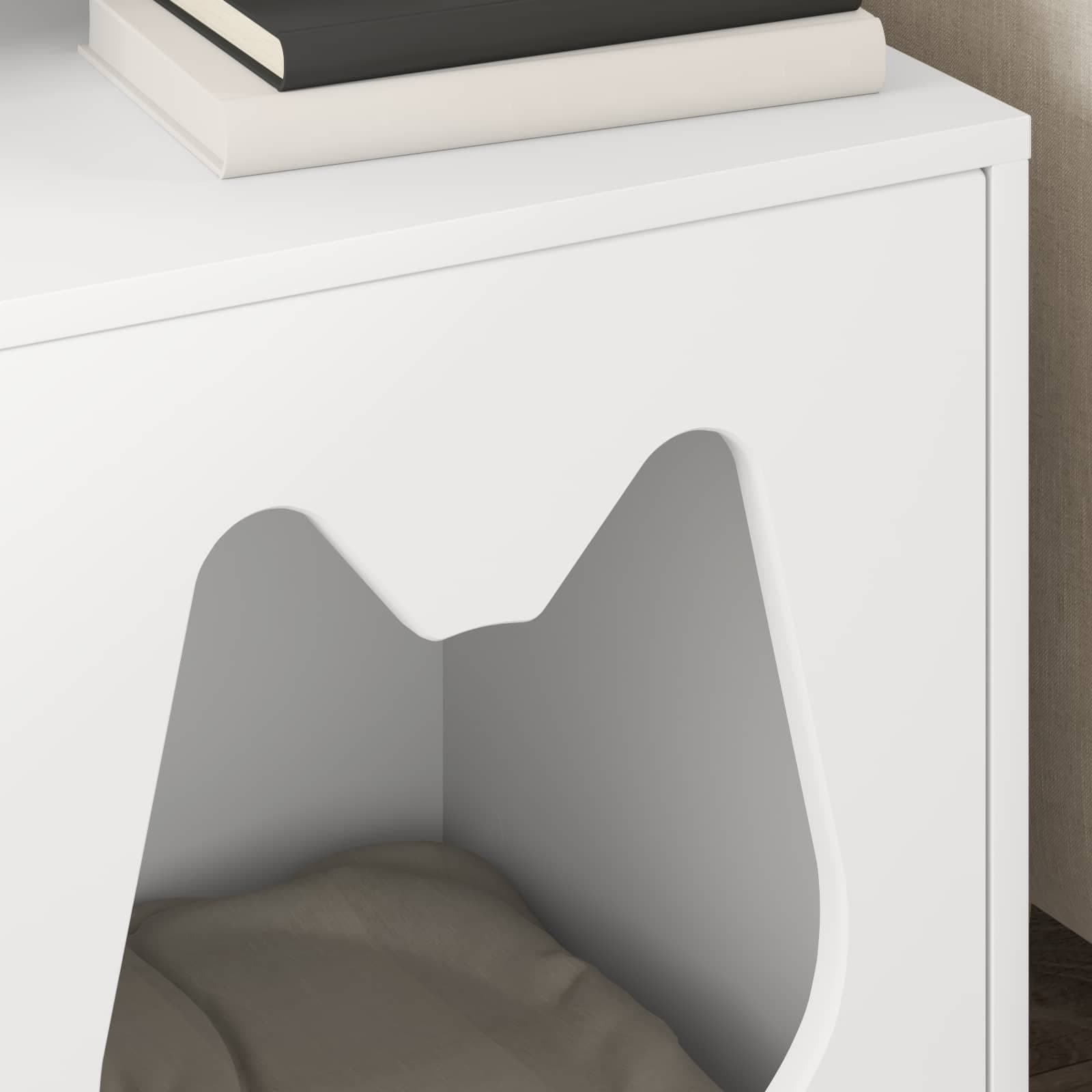 Casa per Gatti Bianco 42,5 x 40 x 53,5 cm Legno ingegnerizzato — foto 4 di 10