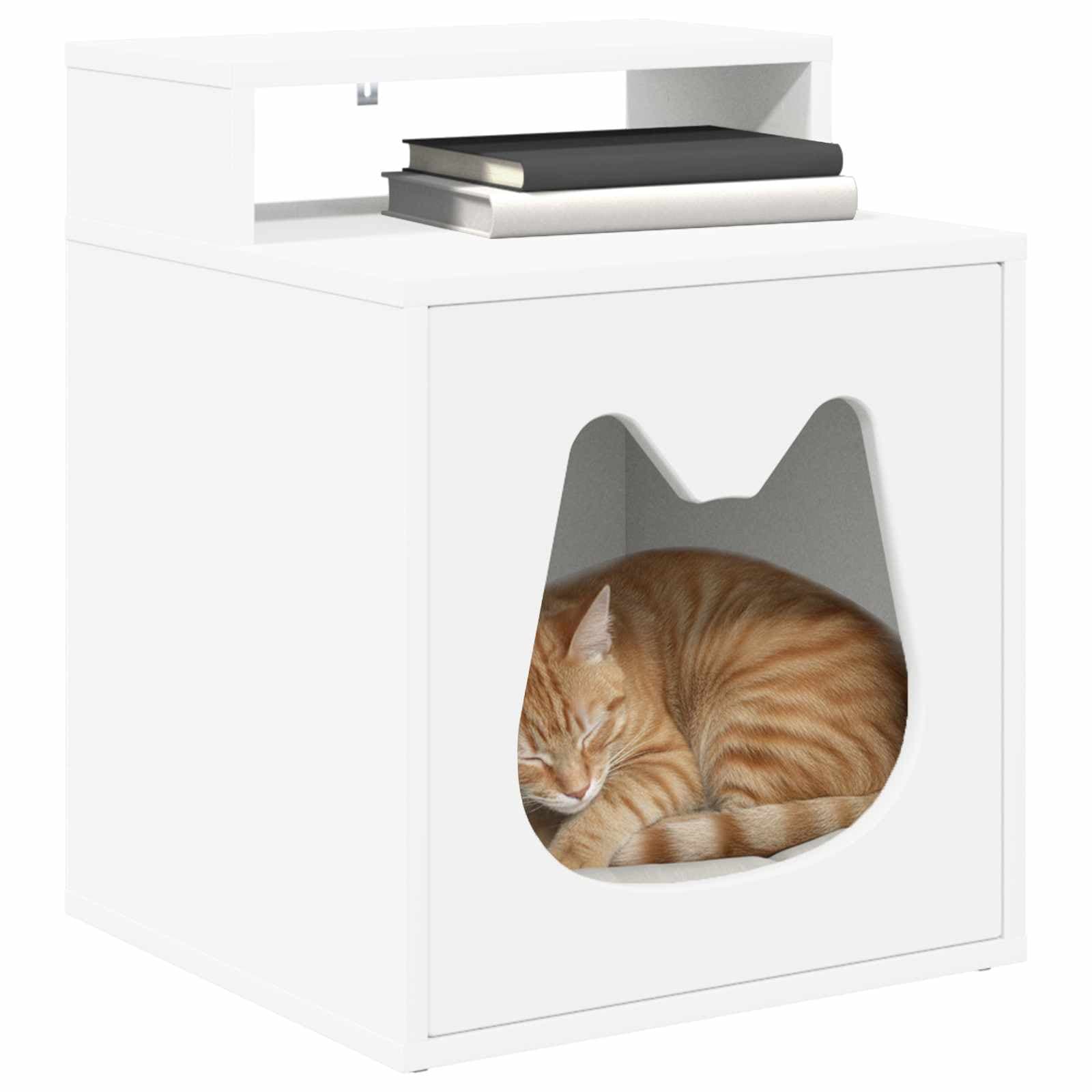Casa per Gatti Bianco 42,5 x 40 x 53,5 cm Legno ingegnerizzato — foto 3 di 10