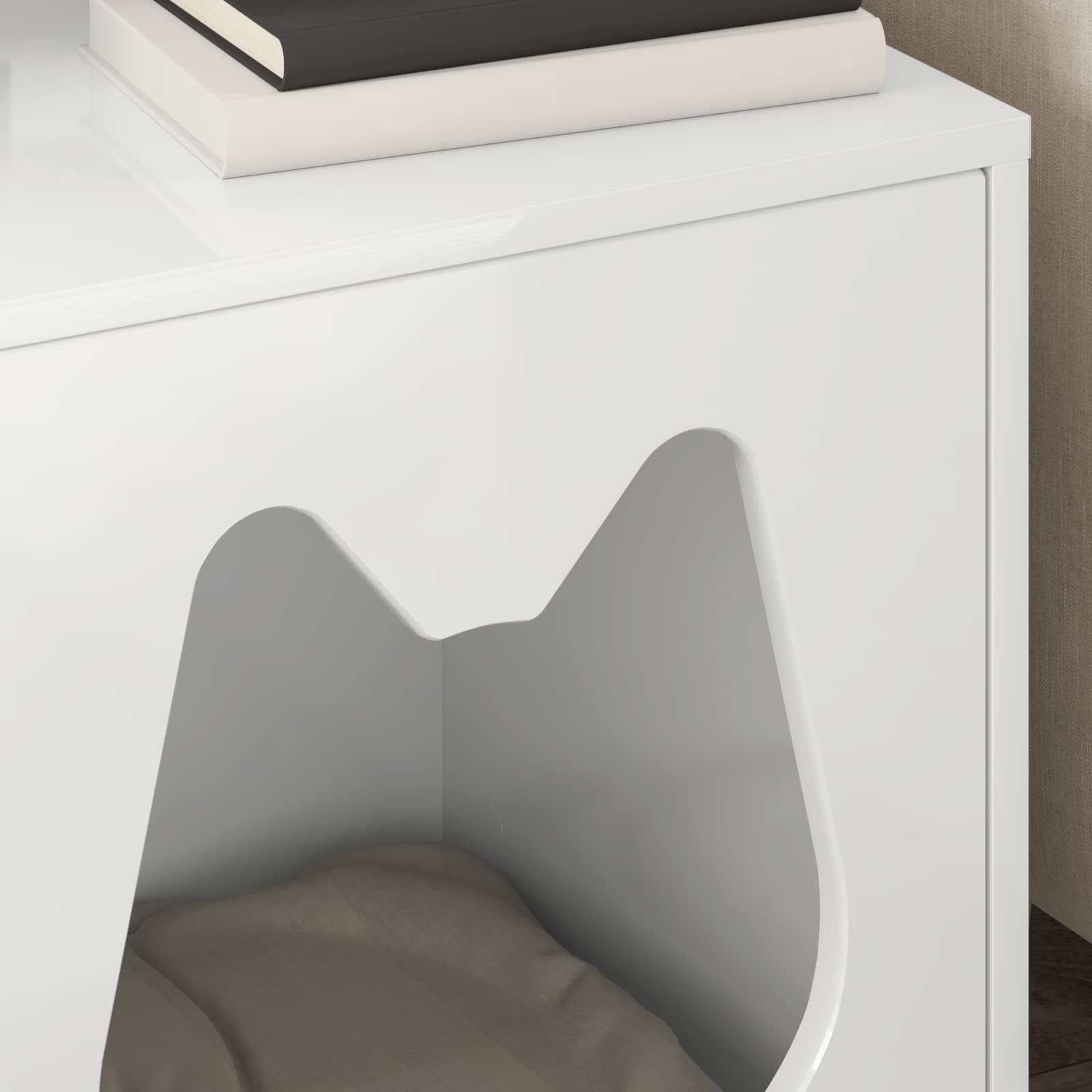 Casa per Gatti Bianco Lucido 42,5 x 40 x 53,5 cm — foto 4 di 10