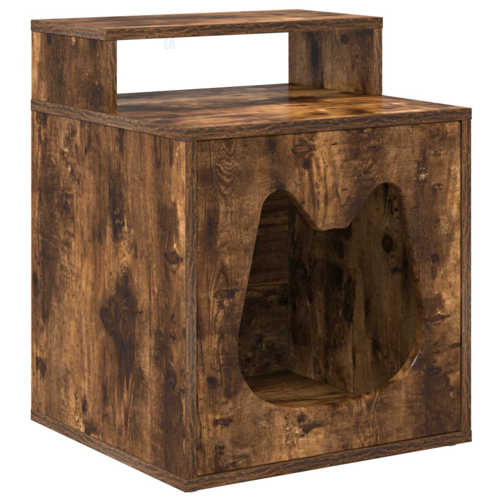 Casa per Gatti Rovere Fumo 42,5 x 40 x 53,5 cm — foto 2 di 10