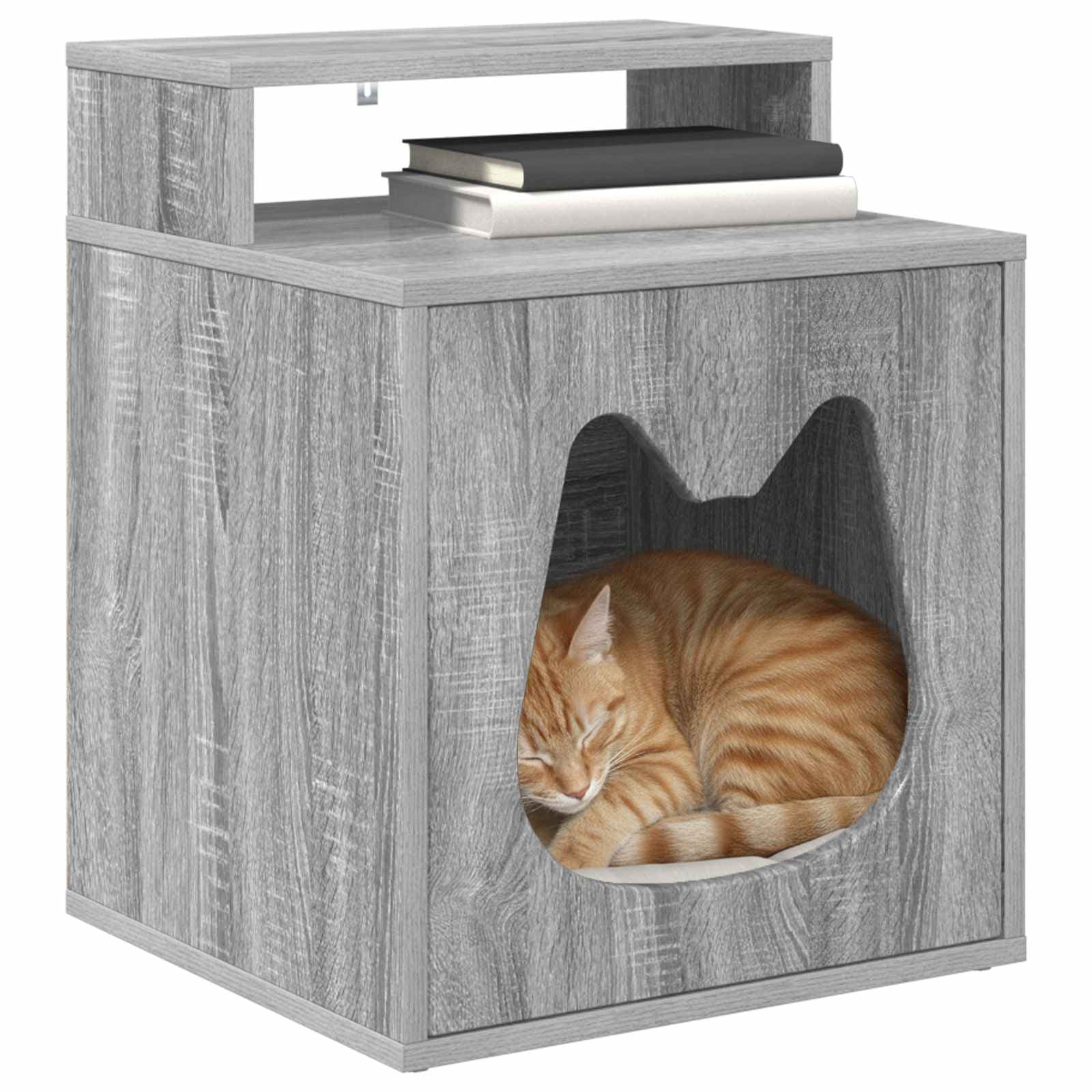 Casa per Gatti Sonoma grigio 42,5 x 40 x 53,5 cm — foto 3 di 10