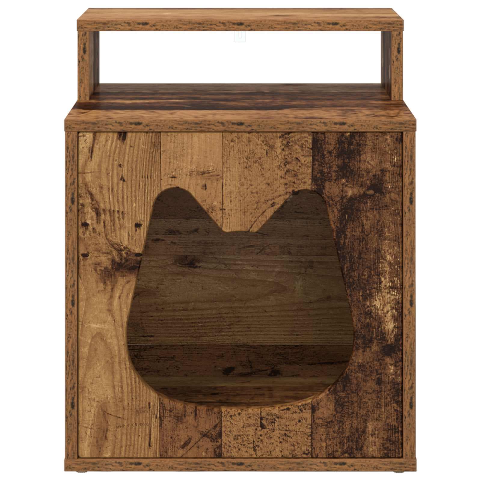 Casa per Gatti Legno antico 42,5 x 40 x 53,5 cm — foto 5 di 10