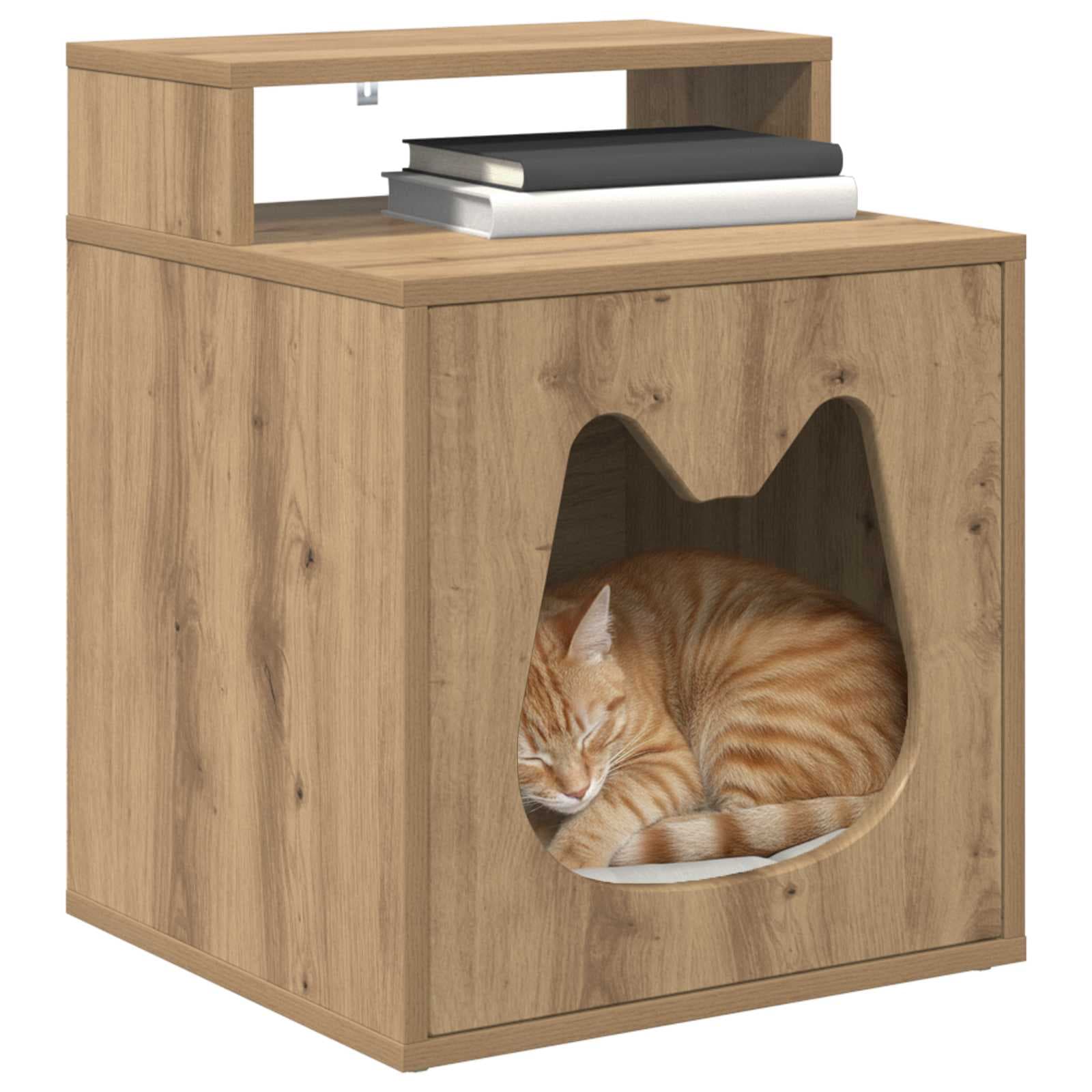 Casa per Gatti Rovere Artigianale 42,5 x 40 x 53,5 cm — foto 3 di 10