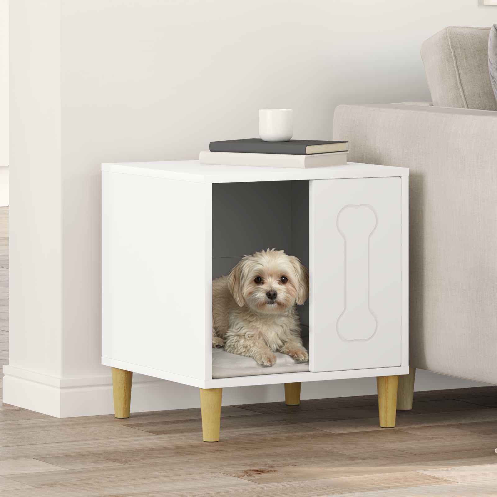 Cuccia per cani Bianco 44 x 42 x 49 cm Legno ingegnerizzato — miniatura 1 di 10