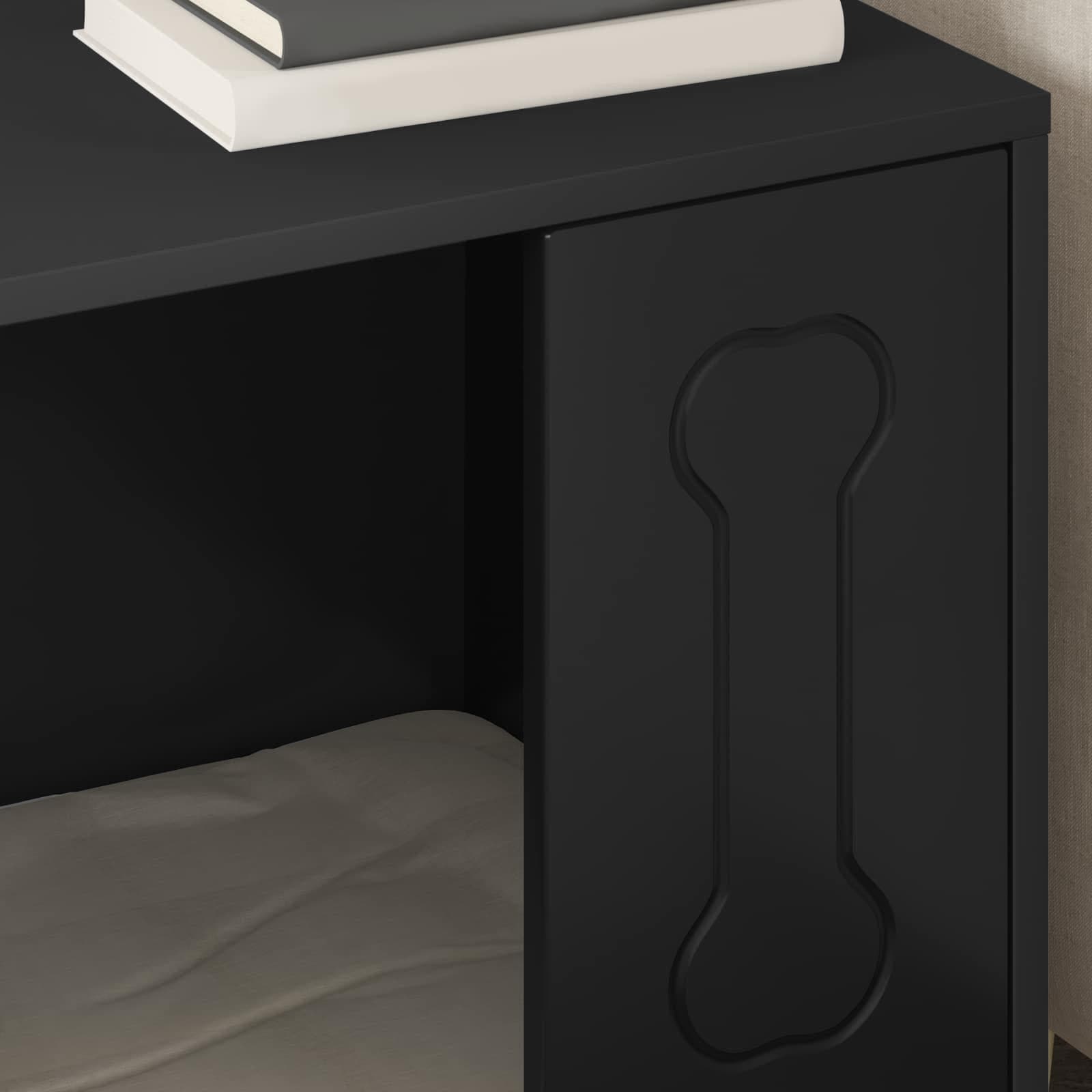 Cuccia per cani Nero 44 x 42 x 49 cm Legno ingegnerizzato — miniatura 4 di 10
