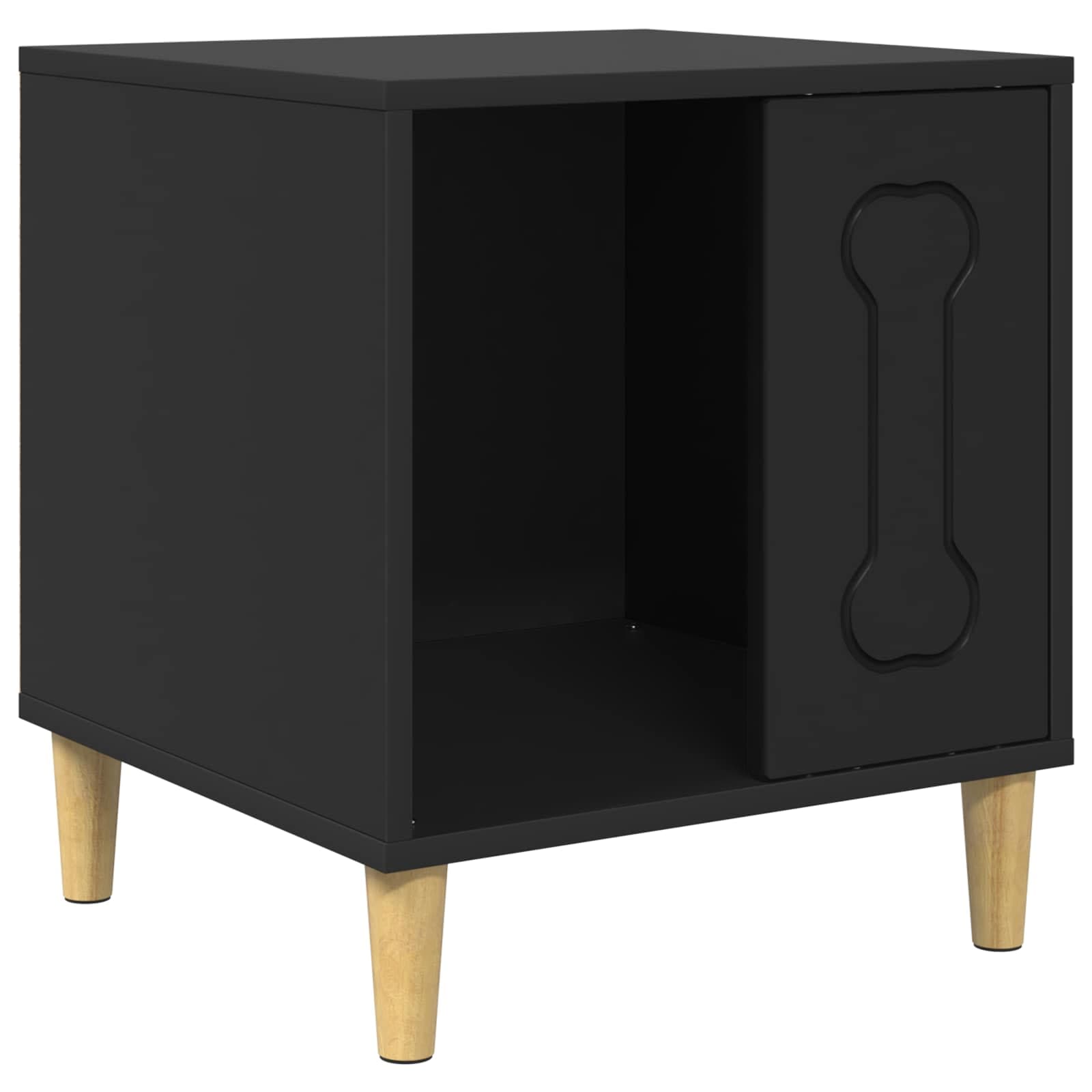 Cuccia per cani Nero 44 x 42 x 49 cm Legno ingegnerizzato — miniatura 2 di 10
