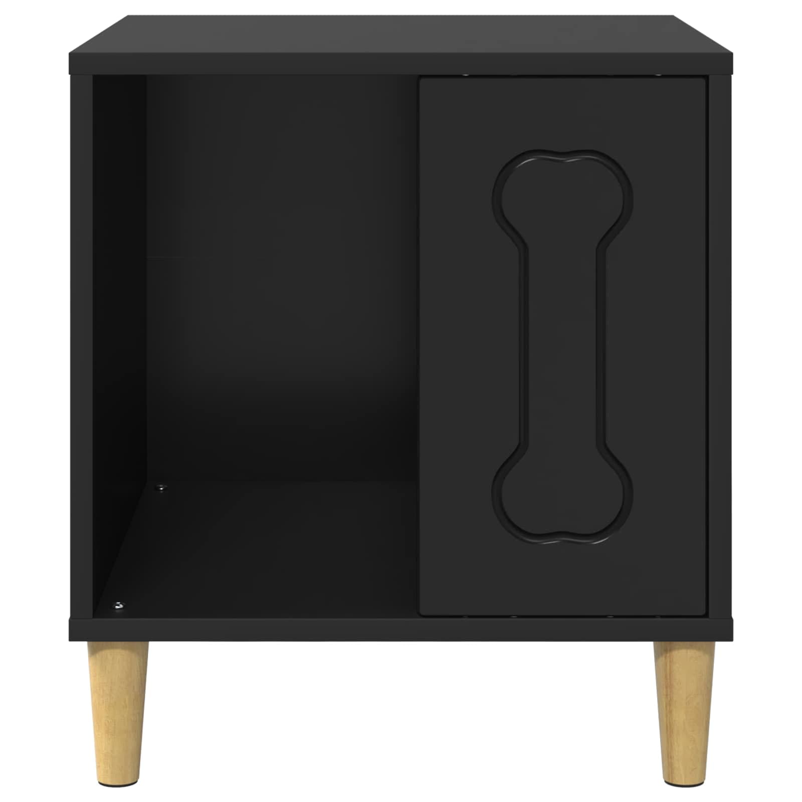 Cuccia per cani Nero 44 x 42 x 49 cm Legno ingegnerizzato — miniatura 5 di 10