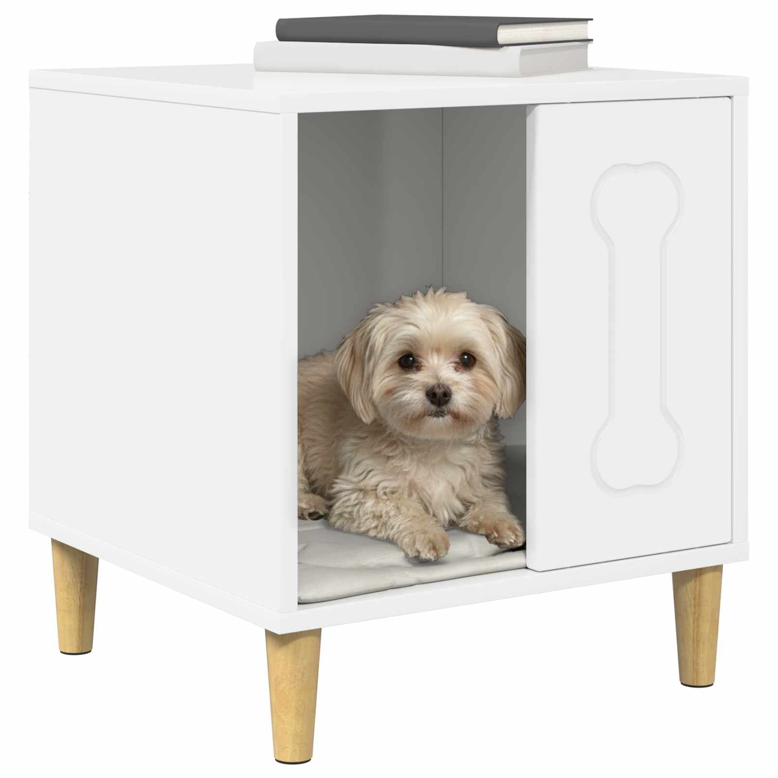 Cuccia per cani Bianco Lucido 44 x 42 x 49 cm — foto 3 di 10