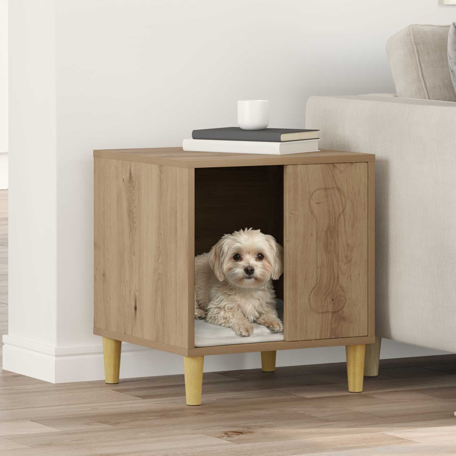 Cuccia per cani Rovere Artigianale 44 x 42 x 49 cm — miniatura 1 di 10