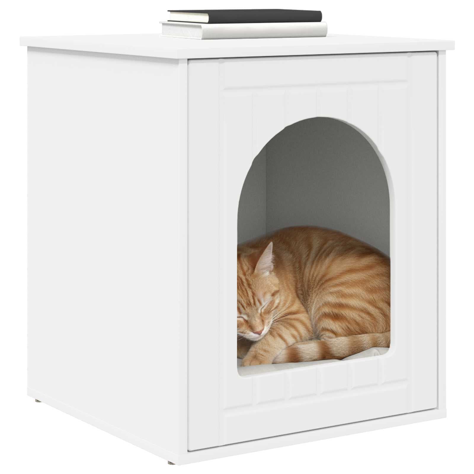 Casa per Gatti Bianco 53 x 52 x 62 cm Legno ingegnerizzato — foto 3 di 10