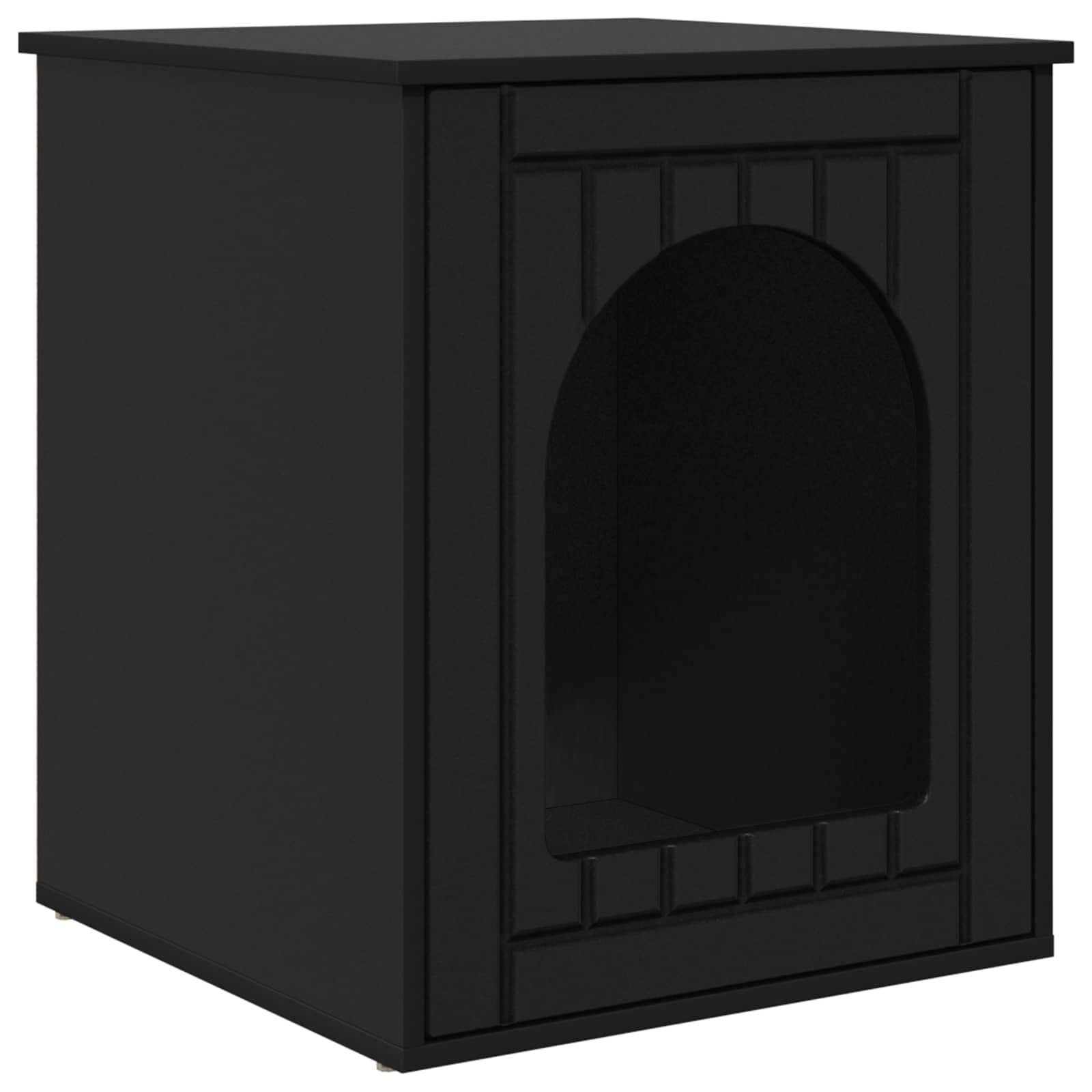 Casa per Gatti Nero 53 x 52 x 62 cm Legno ingegnerizzato — miniatura 2 di 10