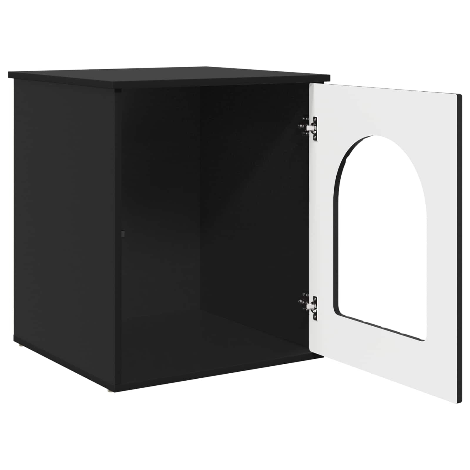Casa per Gatti Nero 53 x 52 x 62 cm Legno ingegnerizzato — miniatura 5 di 10