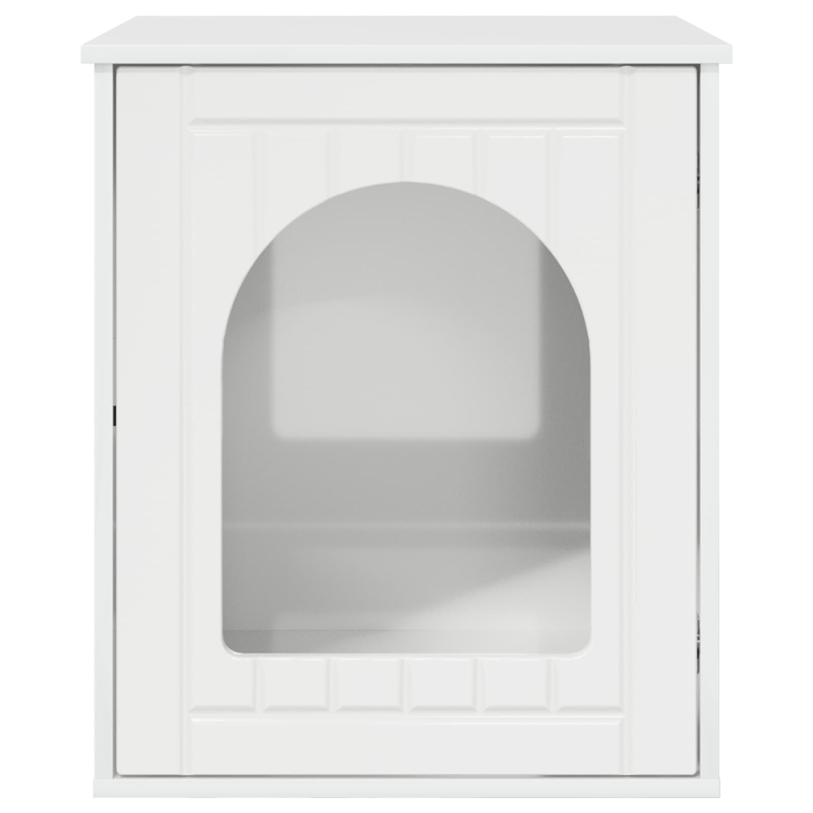 Casa per Gatti Bianco Lucido 53 x 52 x 62 cm — miniatura 6 di 10