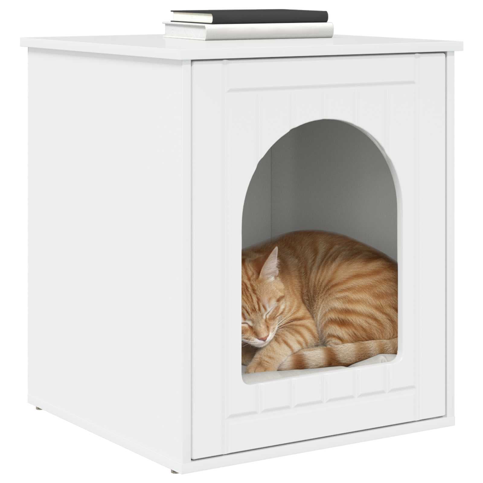 Casa per Gatti Bianco Lucido 53 x 52 x 62 cm — miniatura 3 di 10