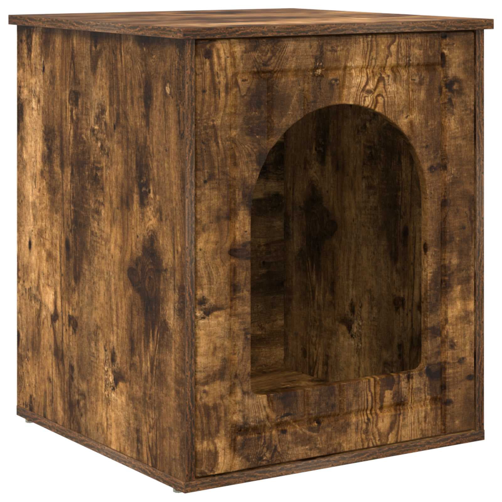 Casa per Gatti Rovere fumé 53 x 52 x 62 cm Legno ingegnerizzato — foto 2 di 10