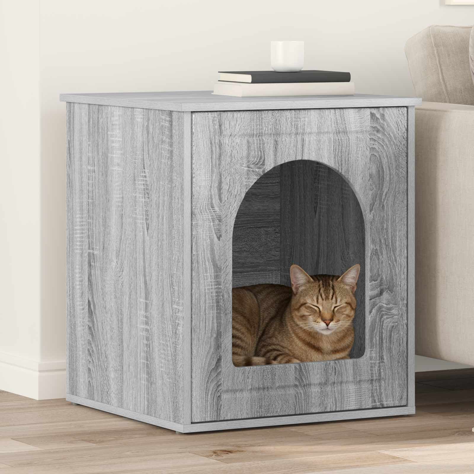 Casa per Gatti Grigio Sonoma 53 x 52 x 62 cm — miniatura 1 di 10