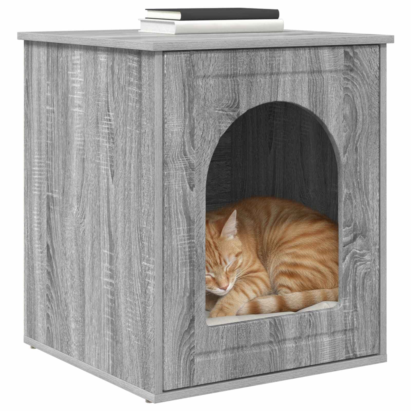 Casa per Gatti Grigio Sonoma 53 x 52 x 62 cm — miniatura 3 di 10