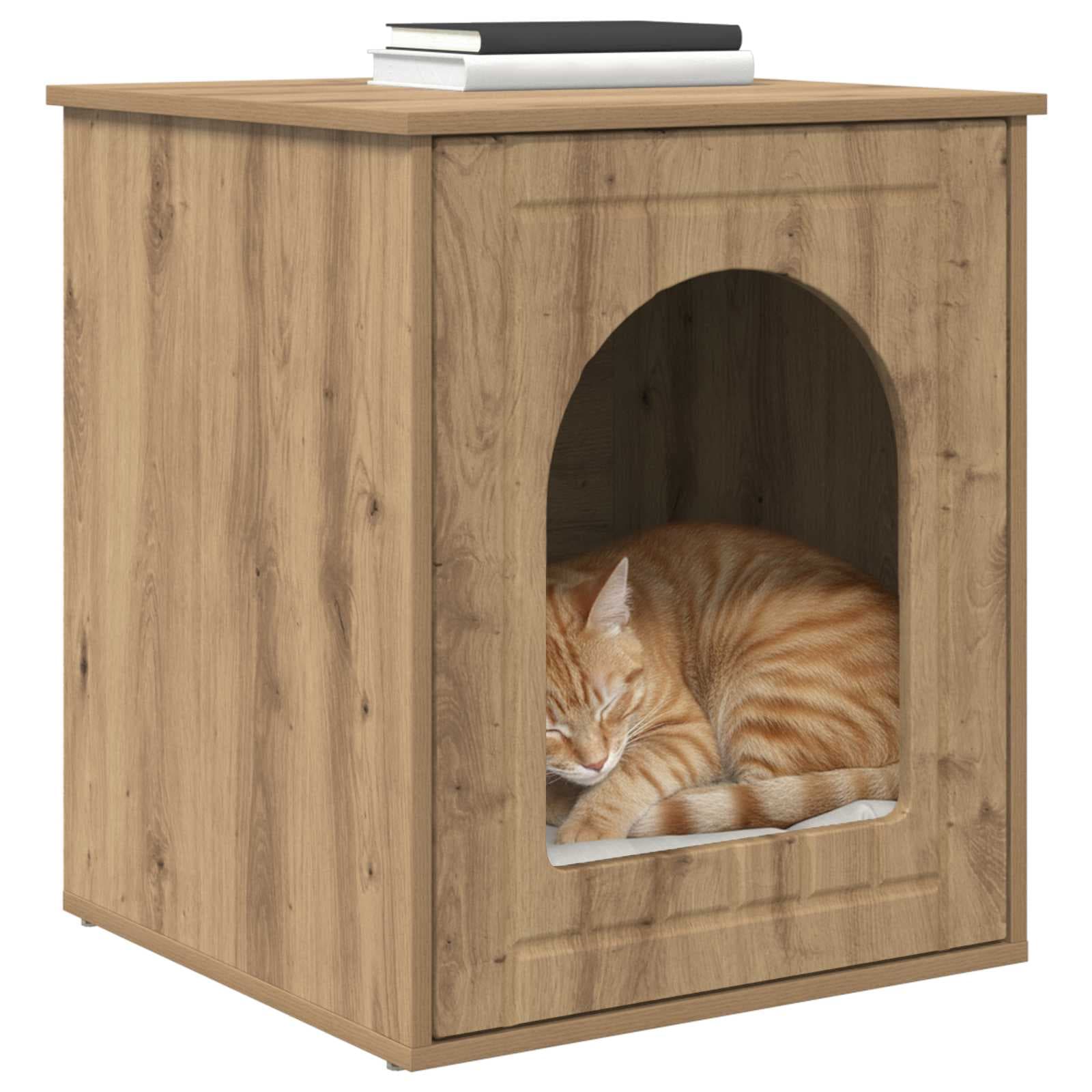 Casa per Gatti Rovere Artigianale 53 x 52 x 62 cm — miniatura 3 di 10