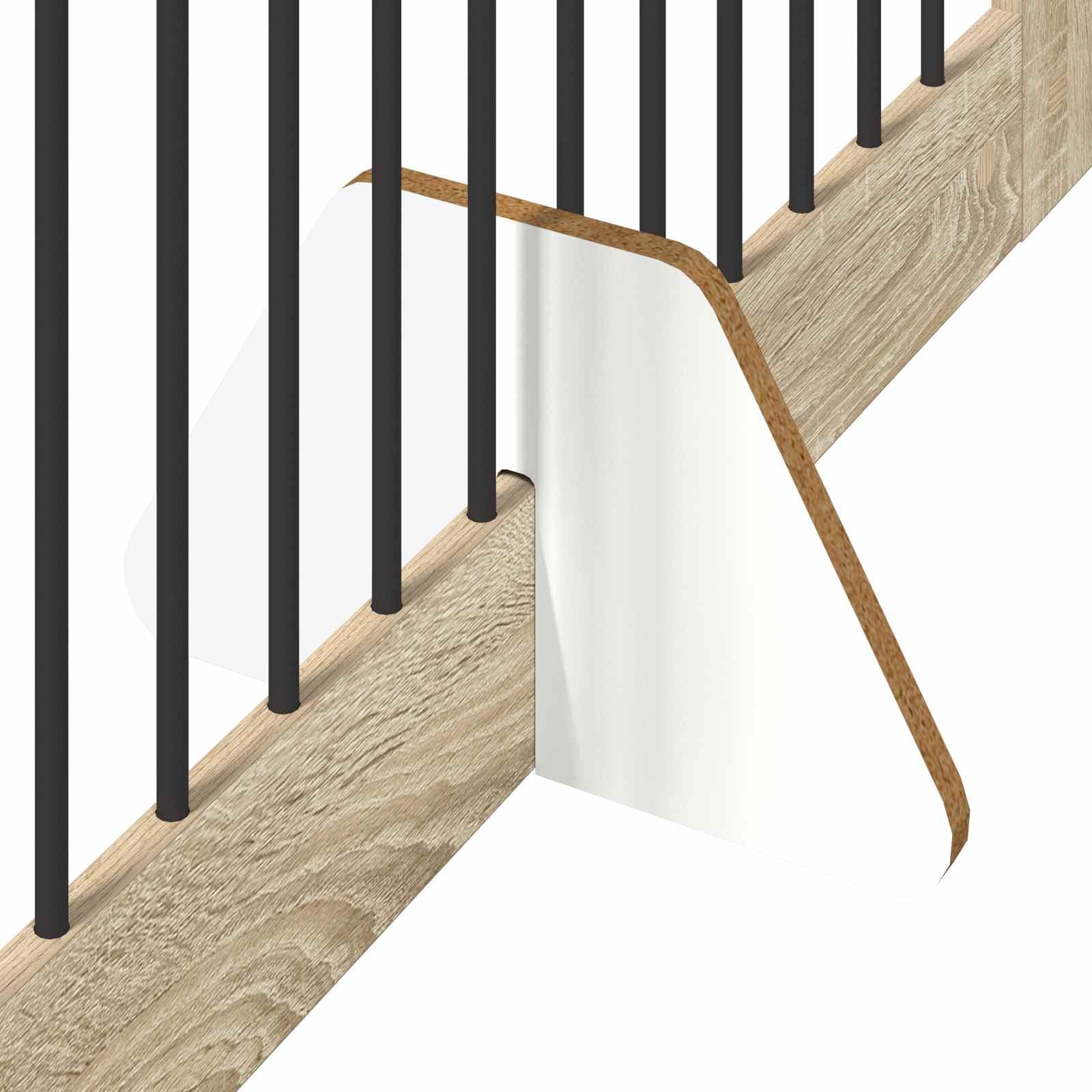 Cancello per cani pieghevole con supporti 2 pz Rovere Sonoma — miniatura 6 di 9