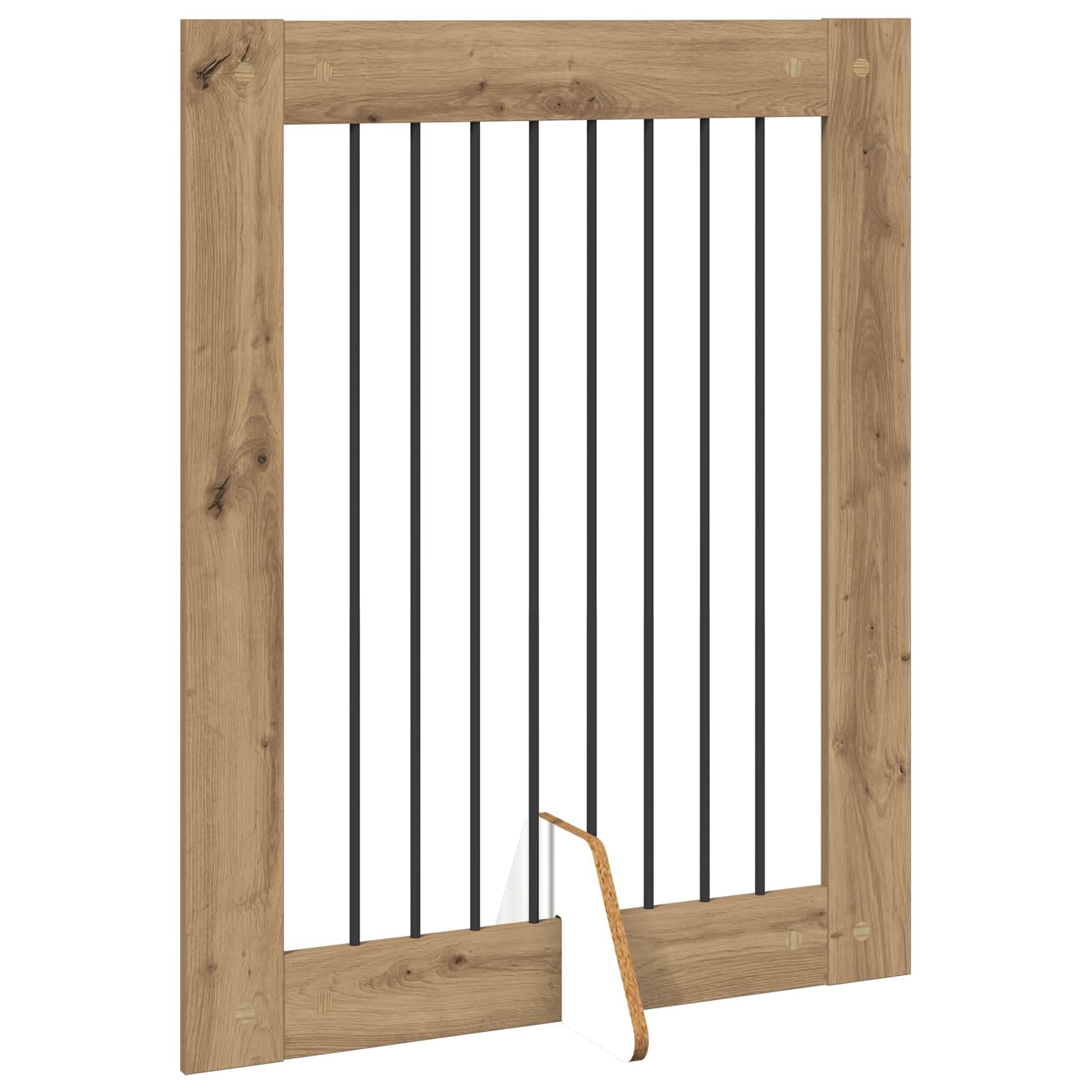 Cancello per cani pieghevole con supporti 2 pz 160,5 cm — miniatura 4 di 9