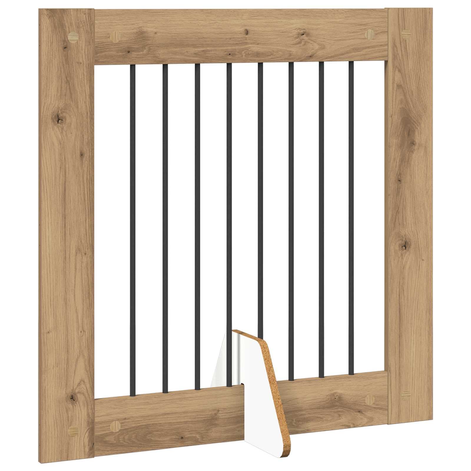 Cancello per cani pieghevole con supporti 2 pz 160,5 cm — miniatura 4 di 9