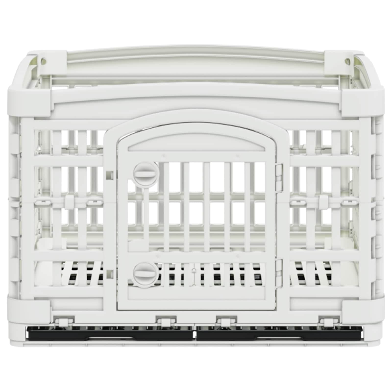 Parco giochi per cani a 4 pannelli 122 x 106,5 x 82 cm Plastica — miniatura 5 di 10