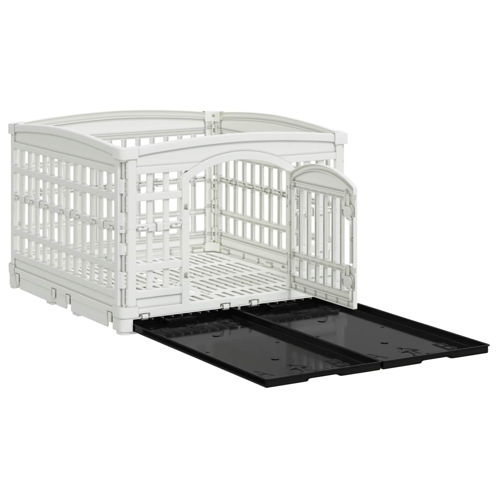 Parco giochi per cani a 4 pannelli 177,5x154,4x112 cm — miniatura 4 di 10