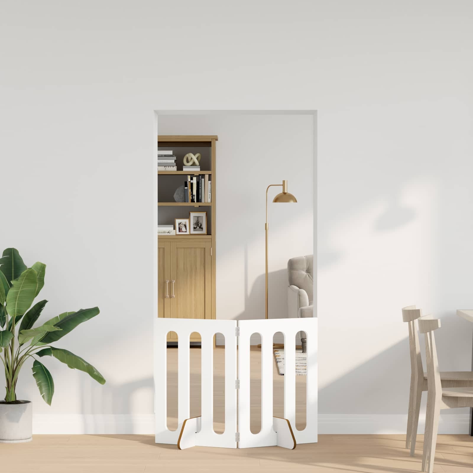 Recinto pieghevole per animali 2 pz Bianco 100,5 x 38 x 70 cm — miniatura 1 di 9