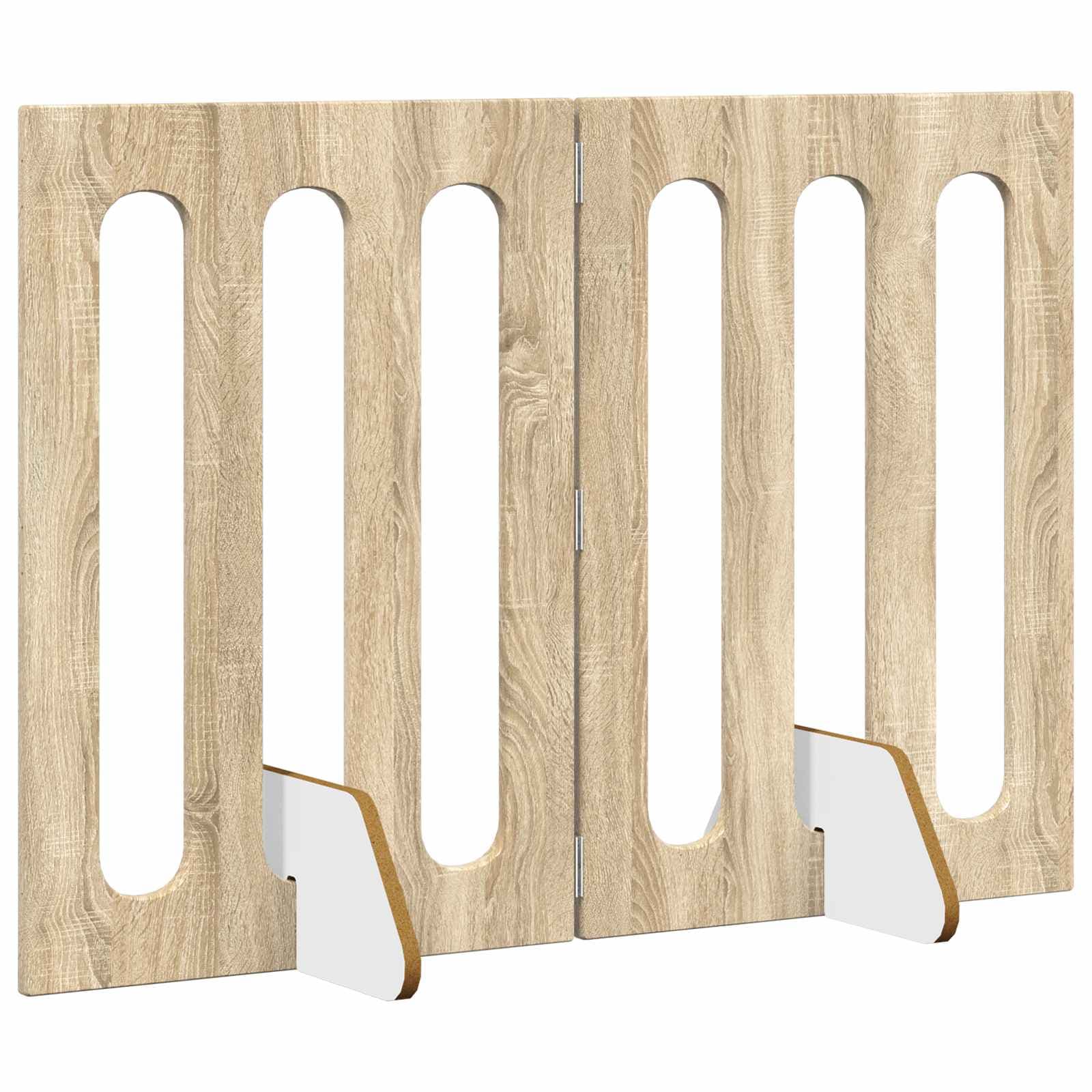 Recinto pieghevole per animali 2 pz Rovere Sonoma — foto 3 di 9
