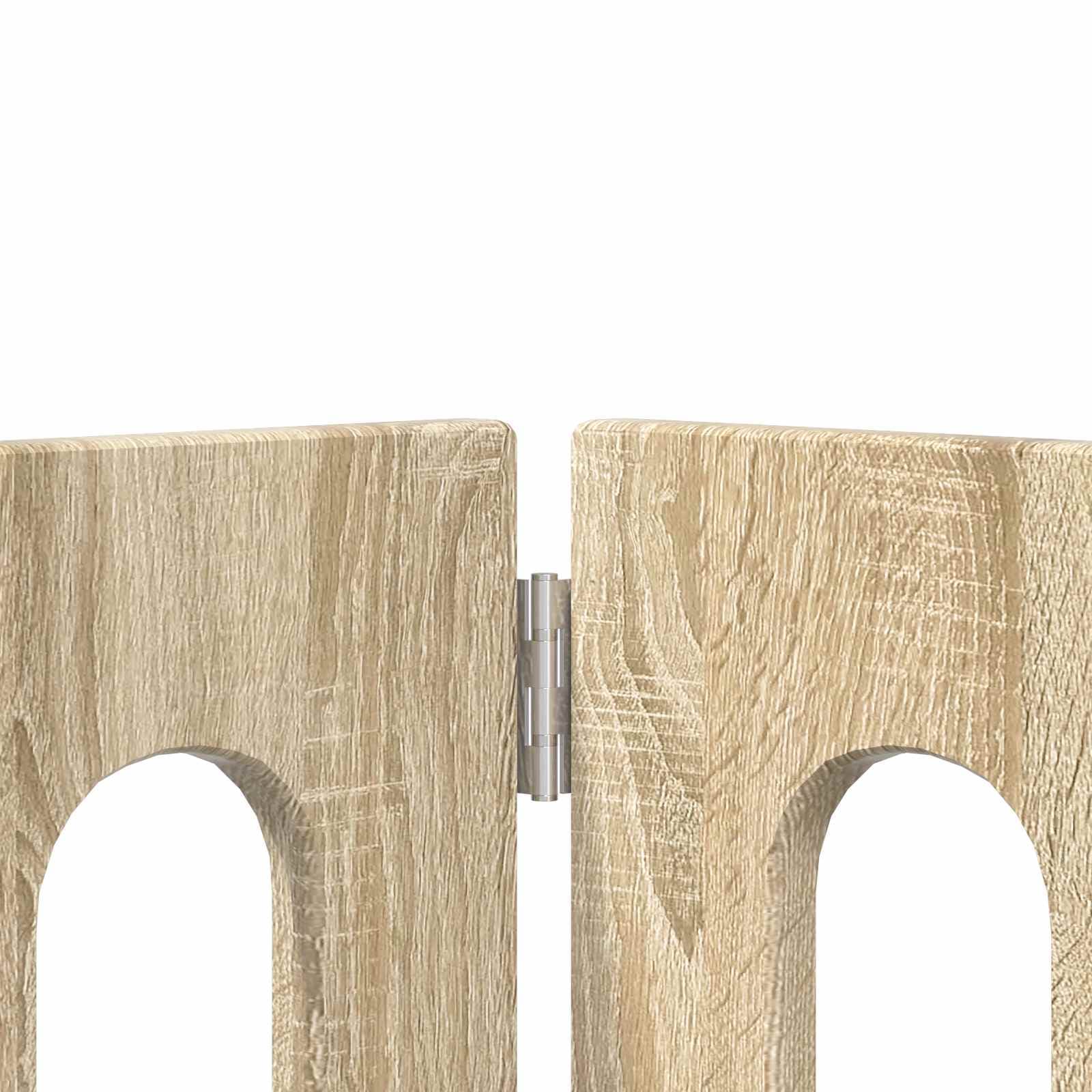 Recinto pieghevole per animali 4 pz Rovere Sonoma — miniatura 6 di 10