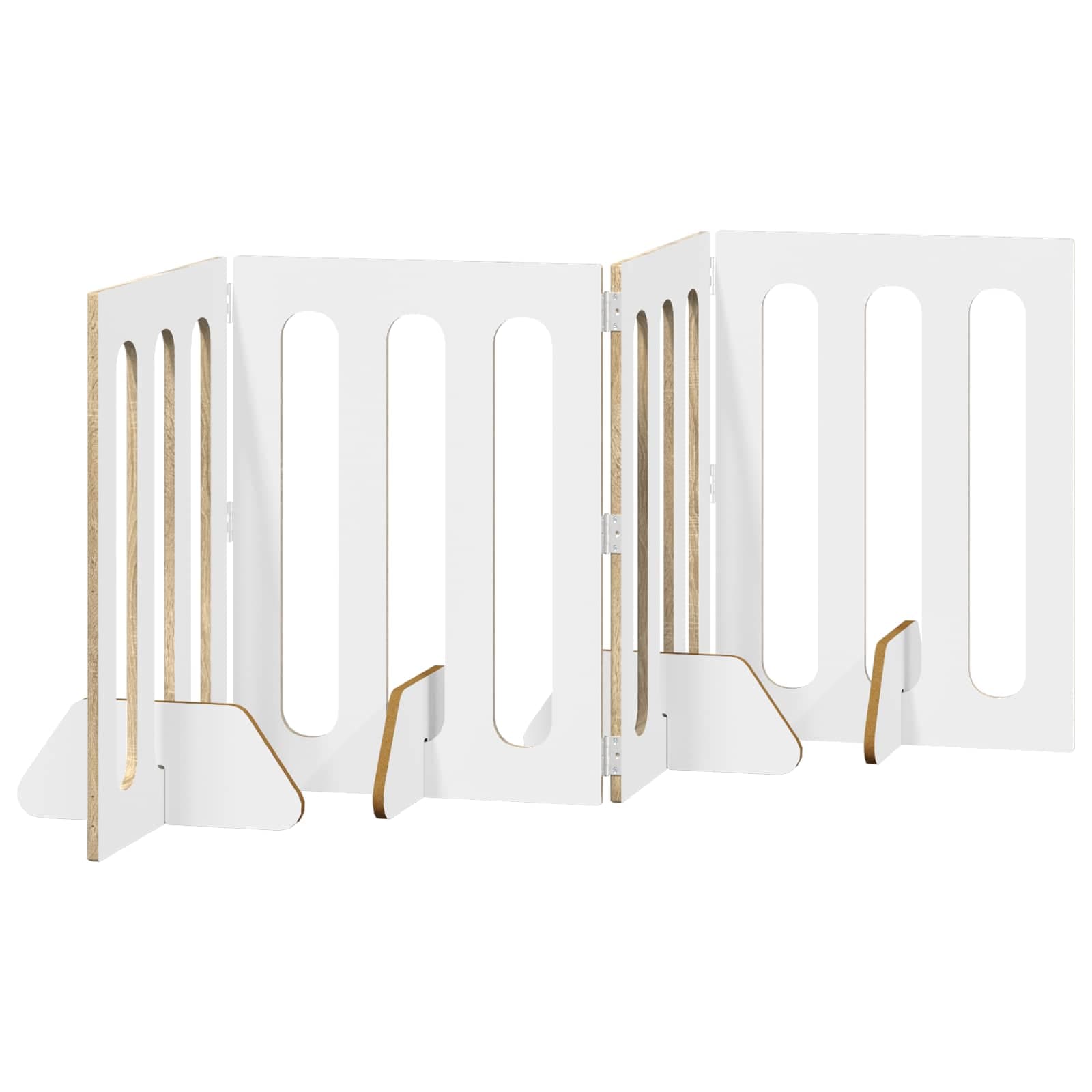 Recinto pieghevole per animali 4 pz Rovere Sonoma — miniatura 5 di 10