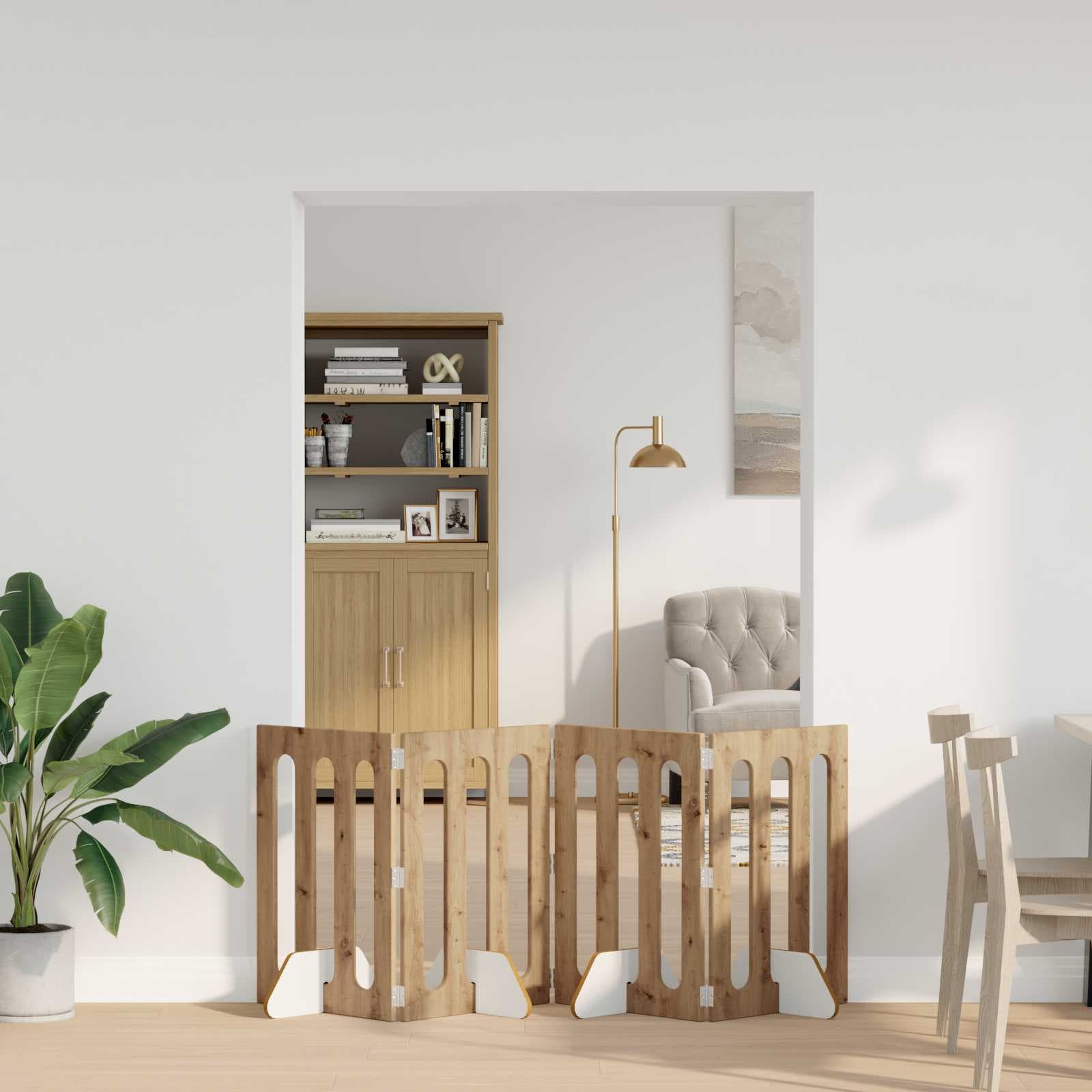 Recinto pieghevole per animali 4 pz Rovere Artigianale — miniatura 1 di 10