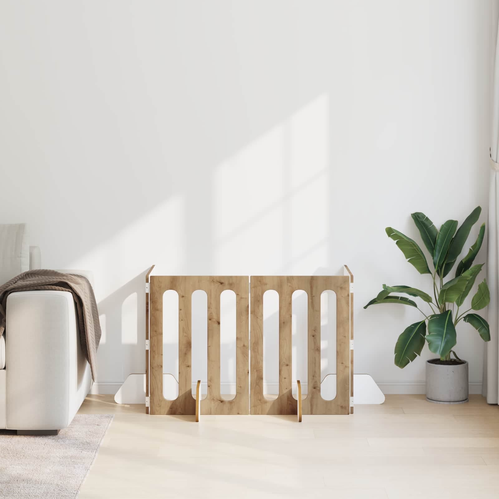 Recinto pieghevole per animali 4 pz Rovere Artigianale — miniatura 3 di 10
