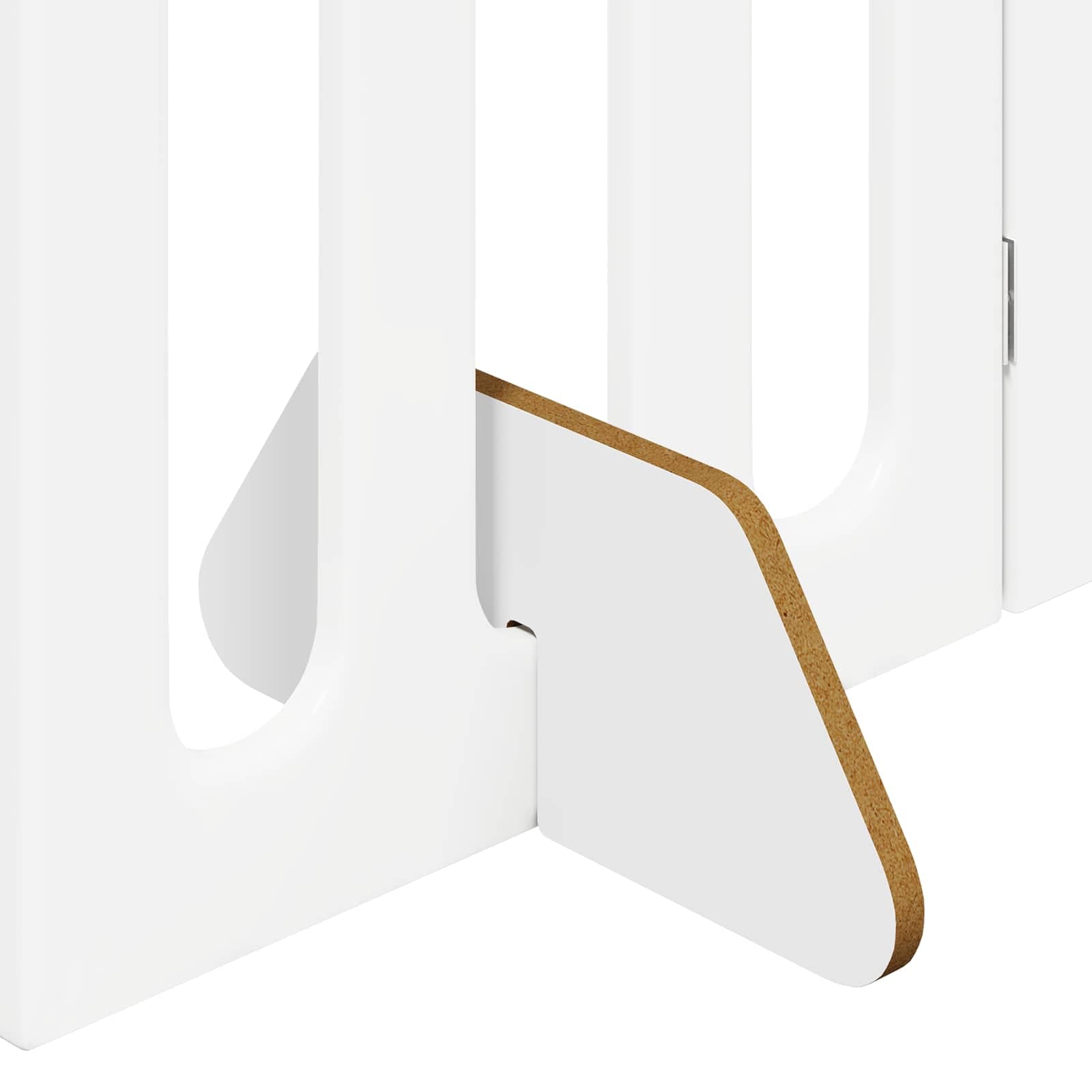 Recinto pieghevole per animali 2 pz Bianco 100,5 x 38 x 90 cm — foto 6 di 9