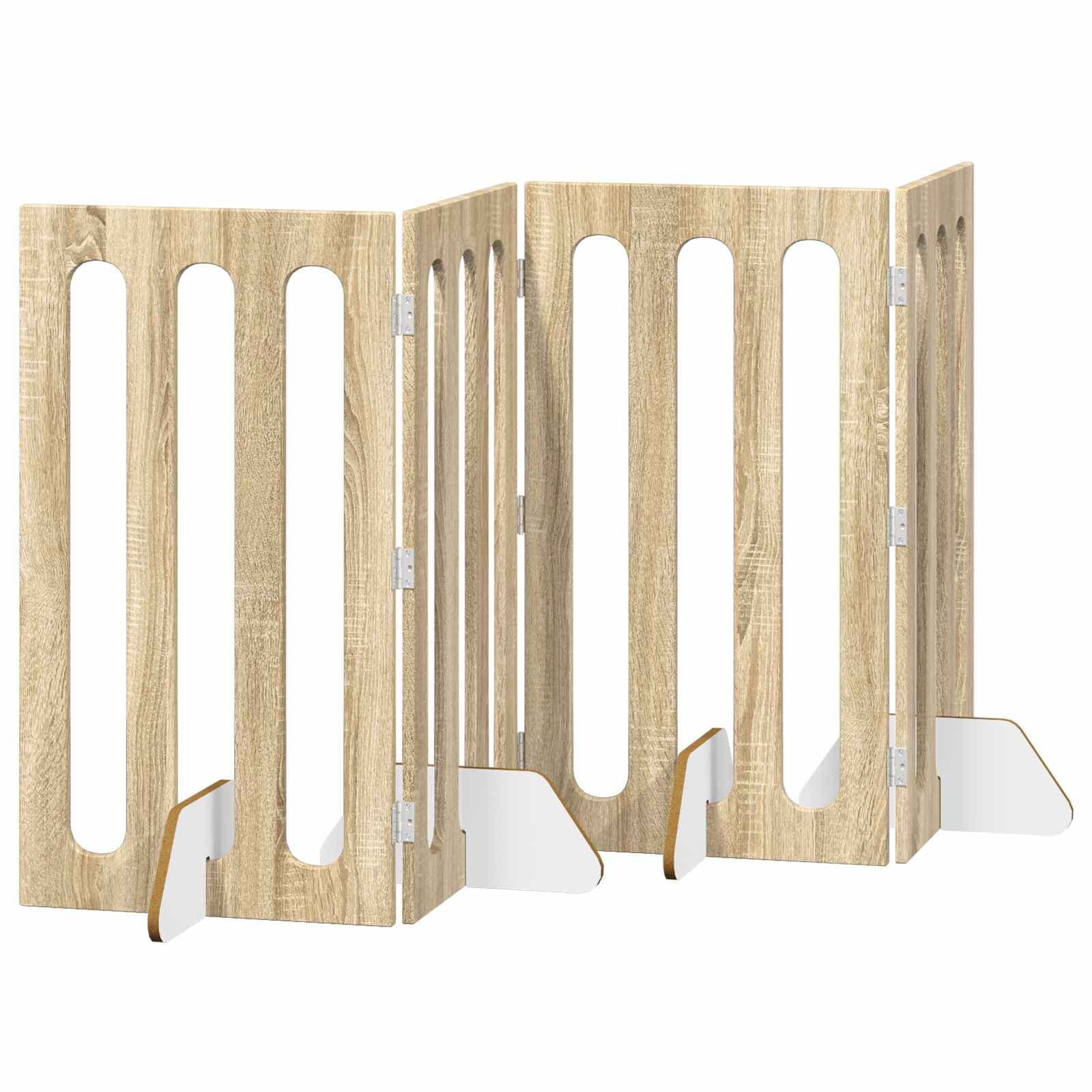 Recinto pieghevole per animali 4 pz Rovere Sonoma — miniatura 2 di 10