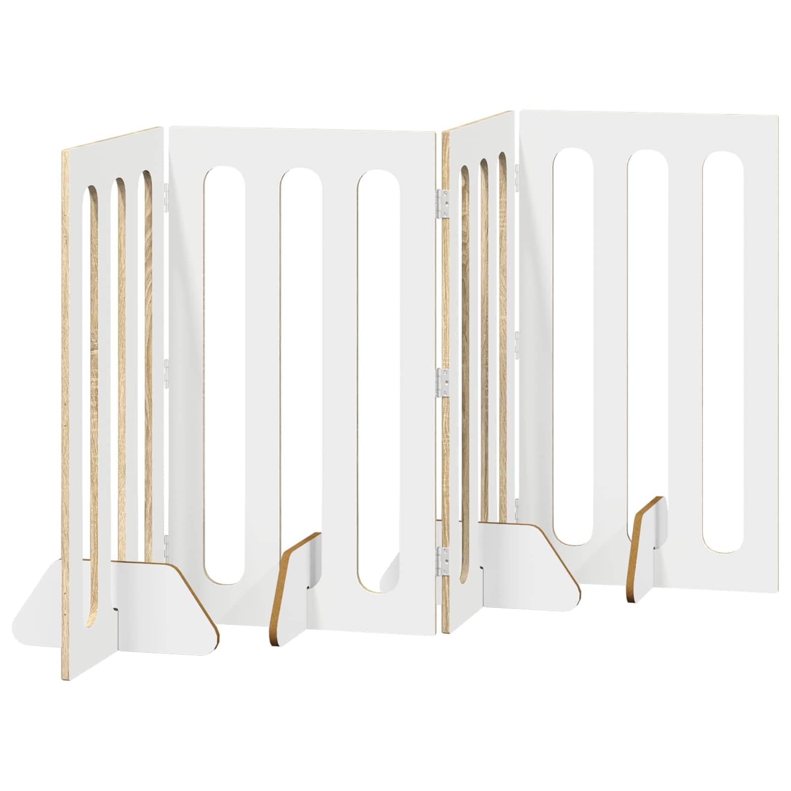 Recinto pieghevole per animali 4 pz Rovere Sonoma — miniatura 5 di 10