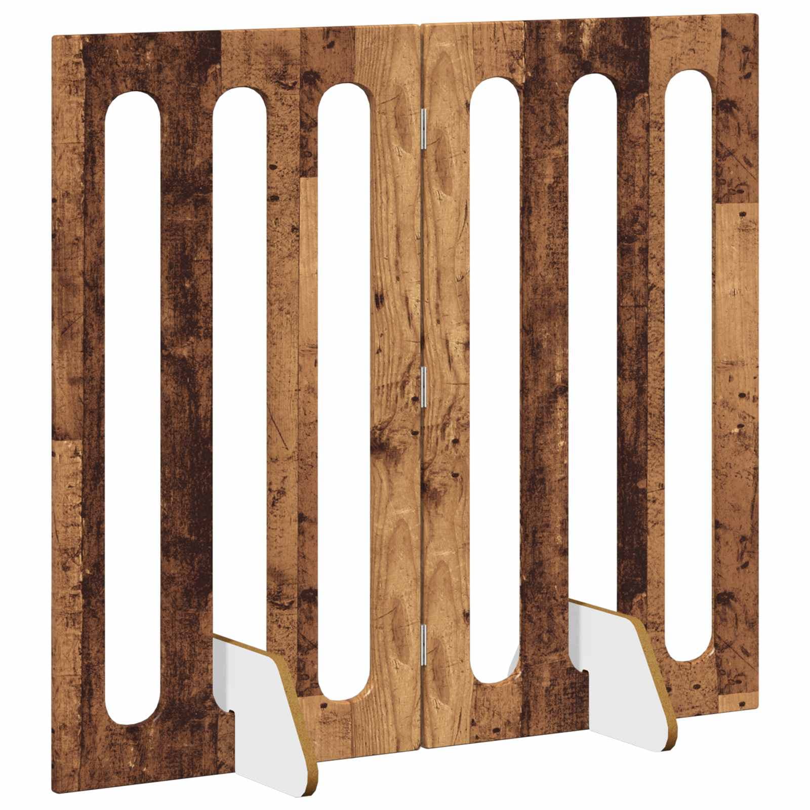 Recinto pieghevole per animali 2 pz Legno di quercia — miniatura 3 di 8
