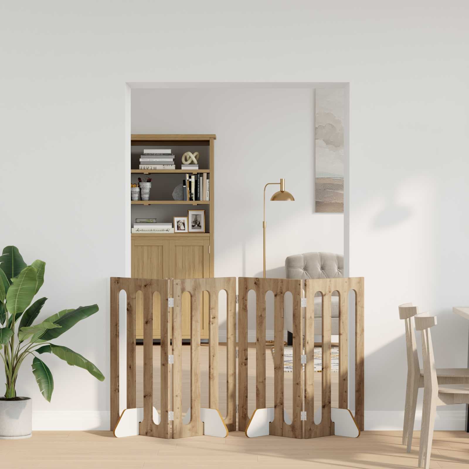 Recinto pieghevole per animali 4 pz Rovere Artigianale — miniatura 1 di 10