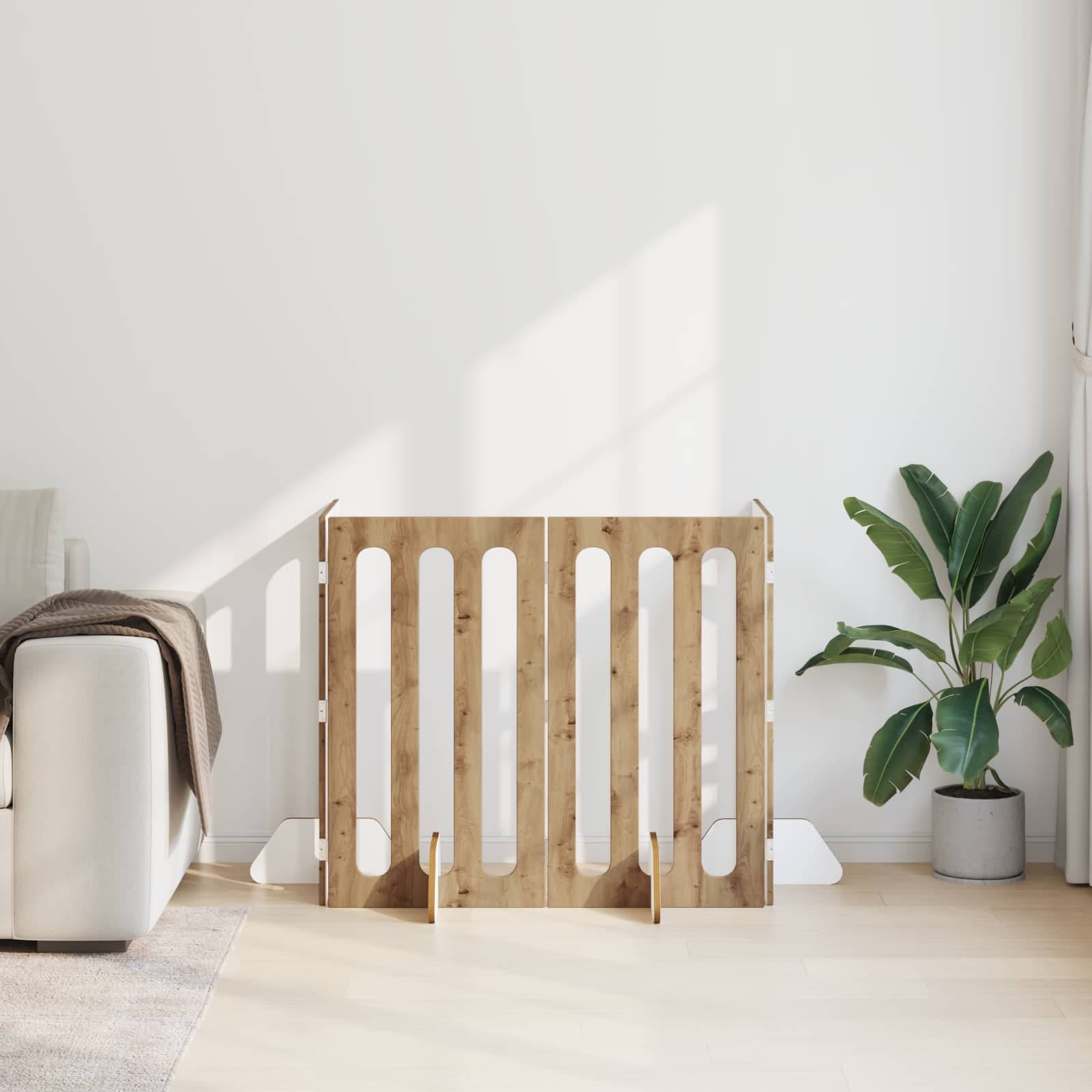 Recinto pieghevole per animali 4 pz Rovere Artigianale — miniatura 3 di 10